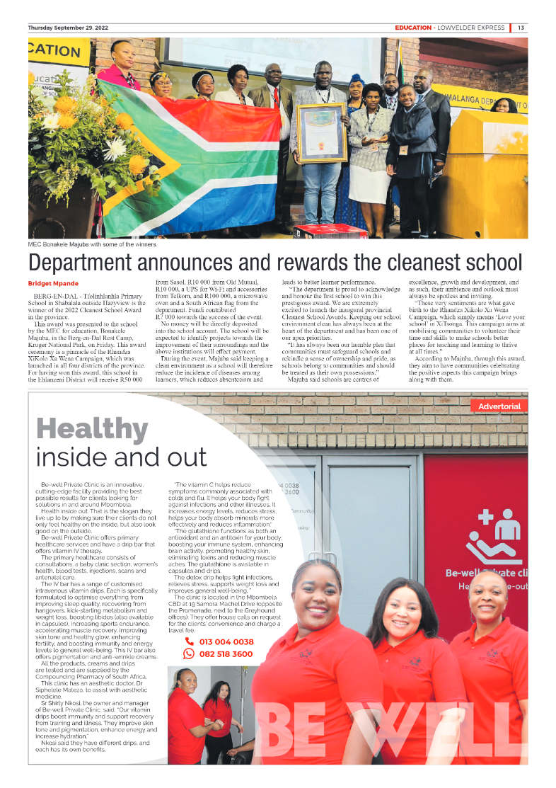 Lowvelder Express 29 September 2022 page 13