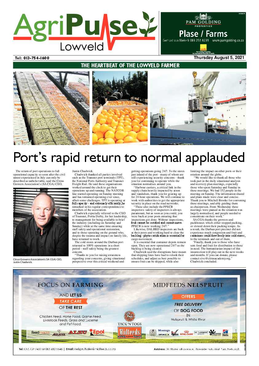 AgriPulse August 2021 page 1