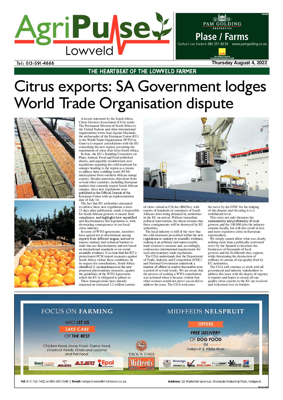 AgriPulse August 2022 page 1