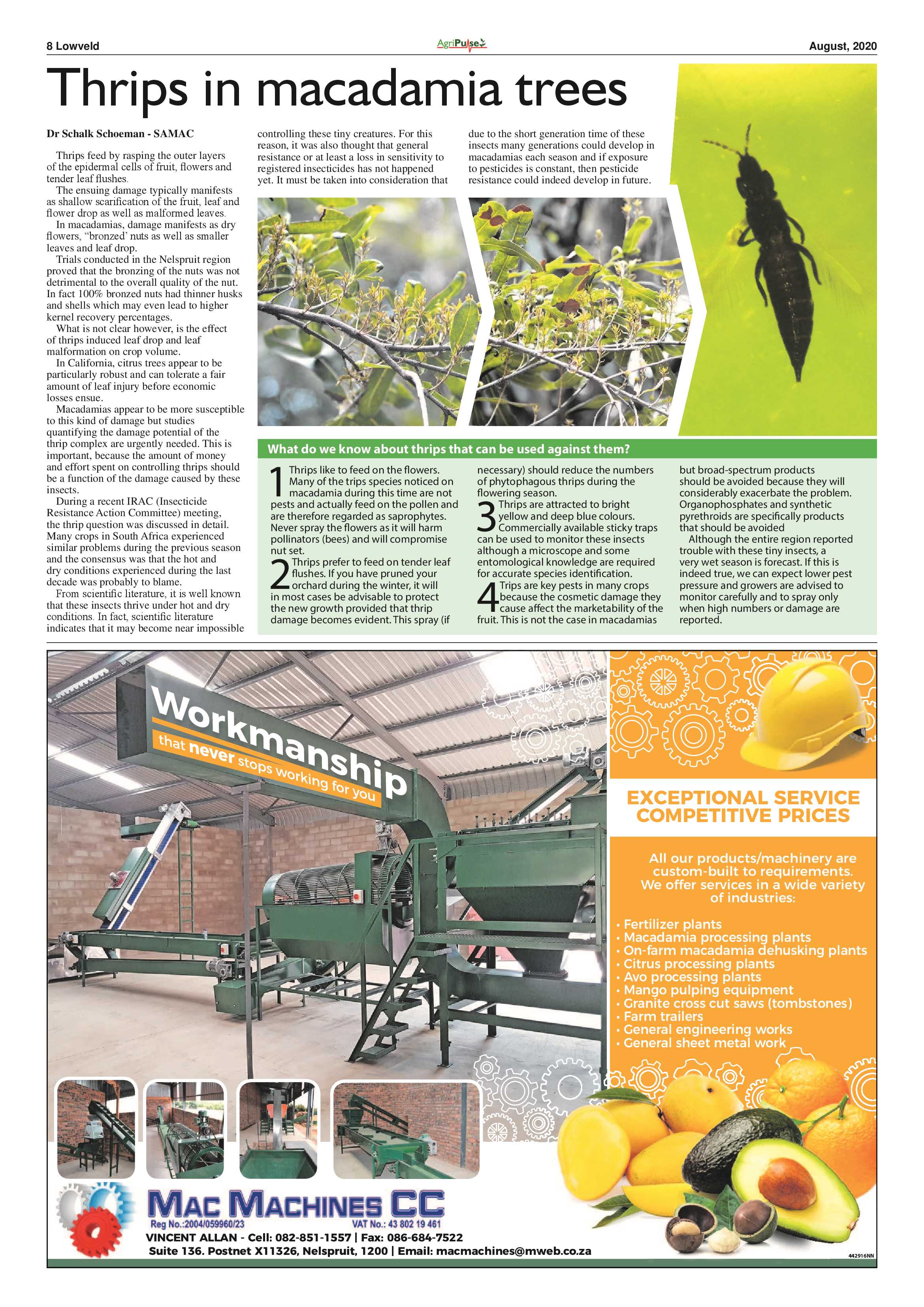 AgriPulse August Edition 2020 page 8