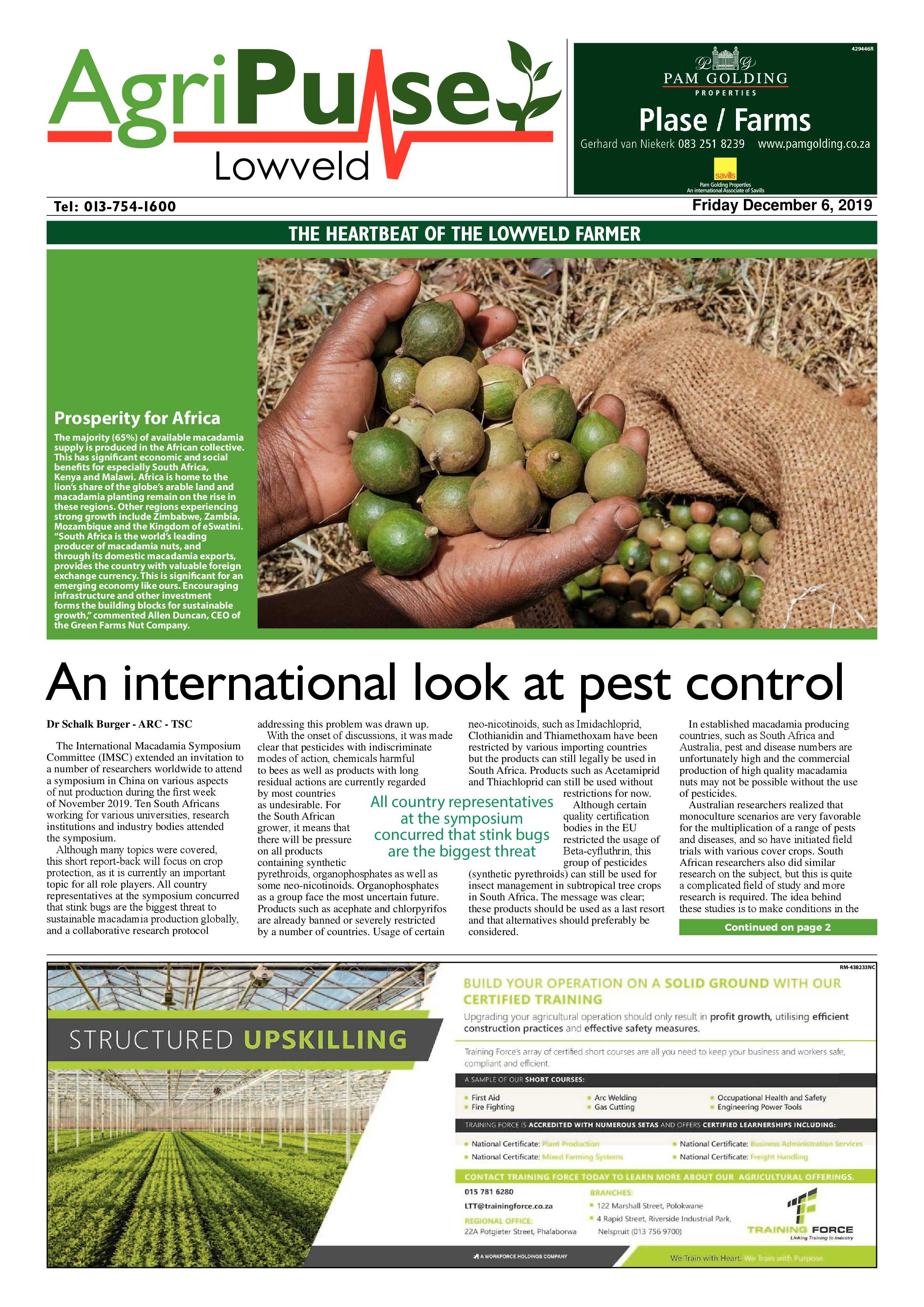 AgriPulse December 2019 page 1