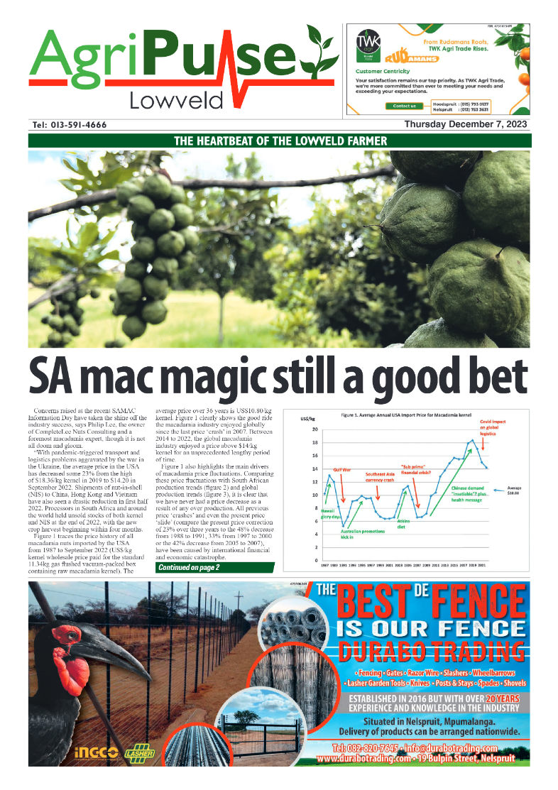 AgriPulse December 2023 page 1