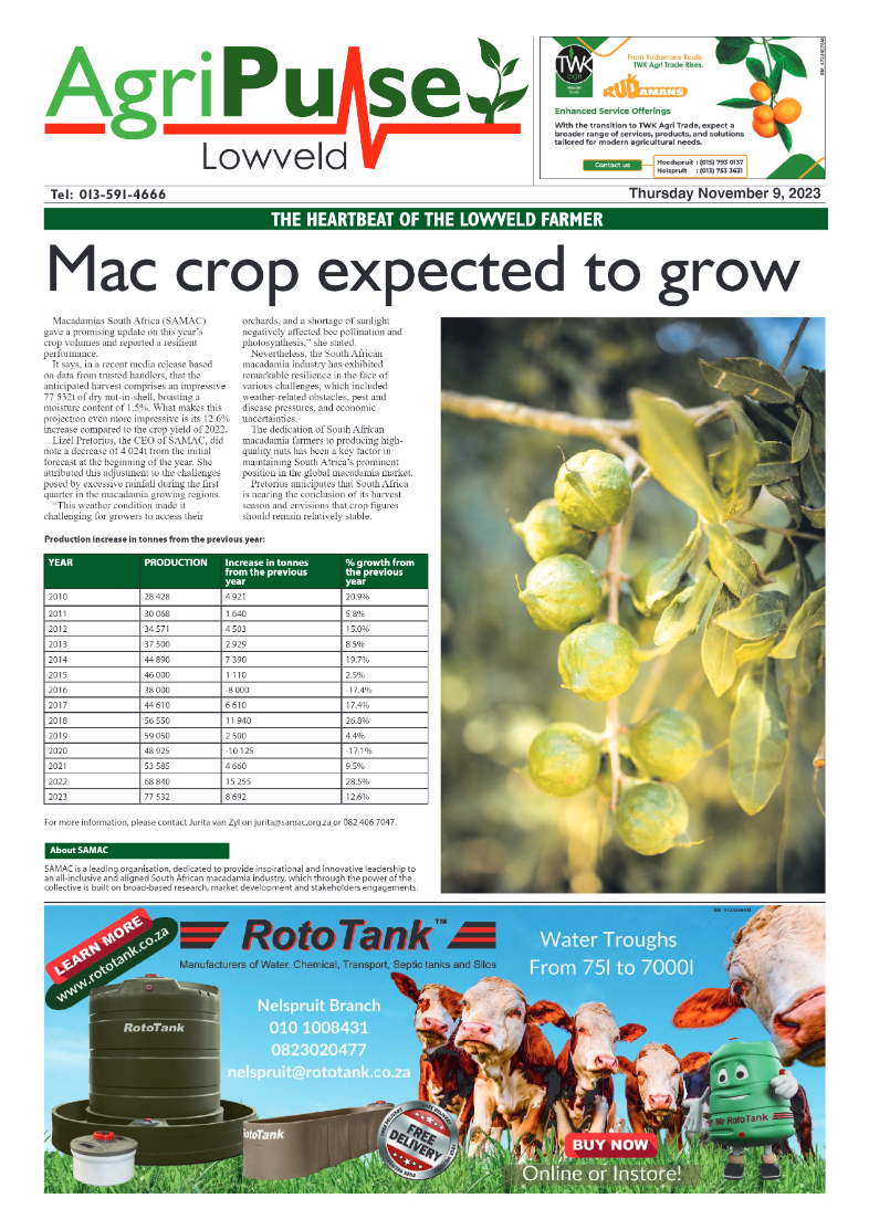 AgriPulse November 2023 page 1