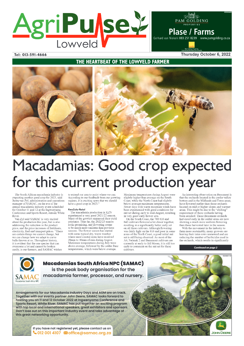 AgriPulse October 2022 page 1