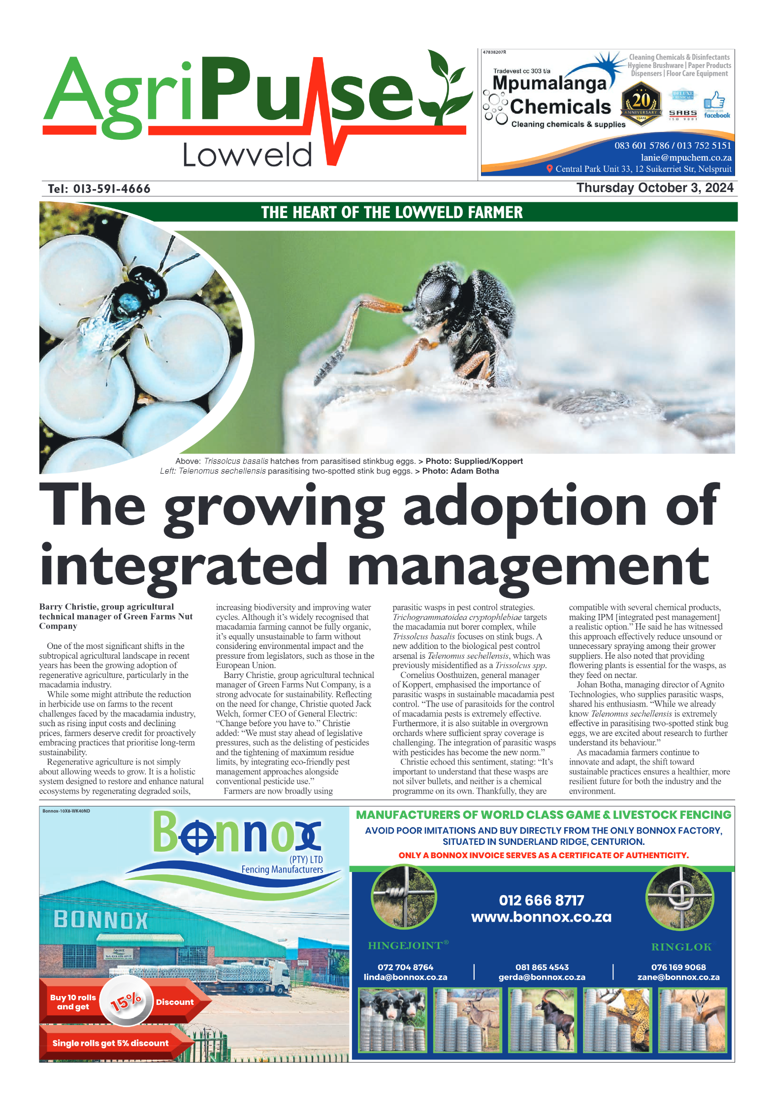 AgriPulse October 2024 page 1