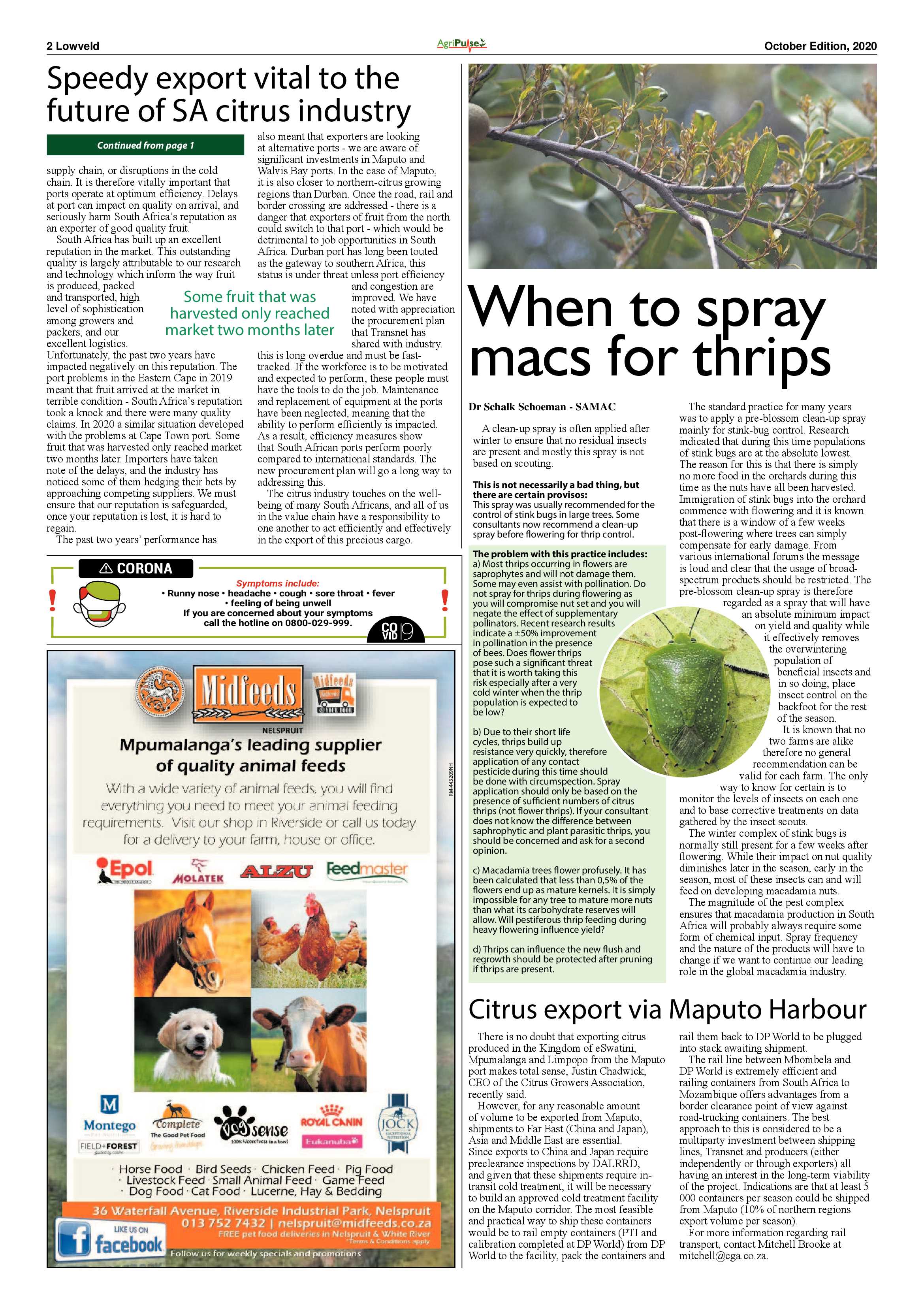 AgriPulse October Edition 2020 page 2