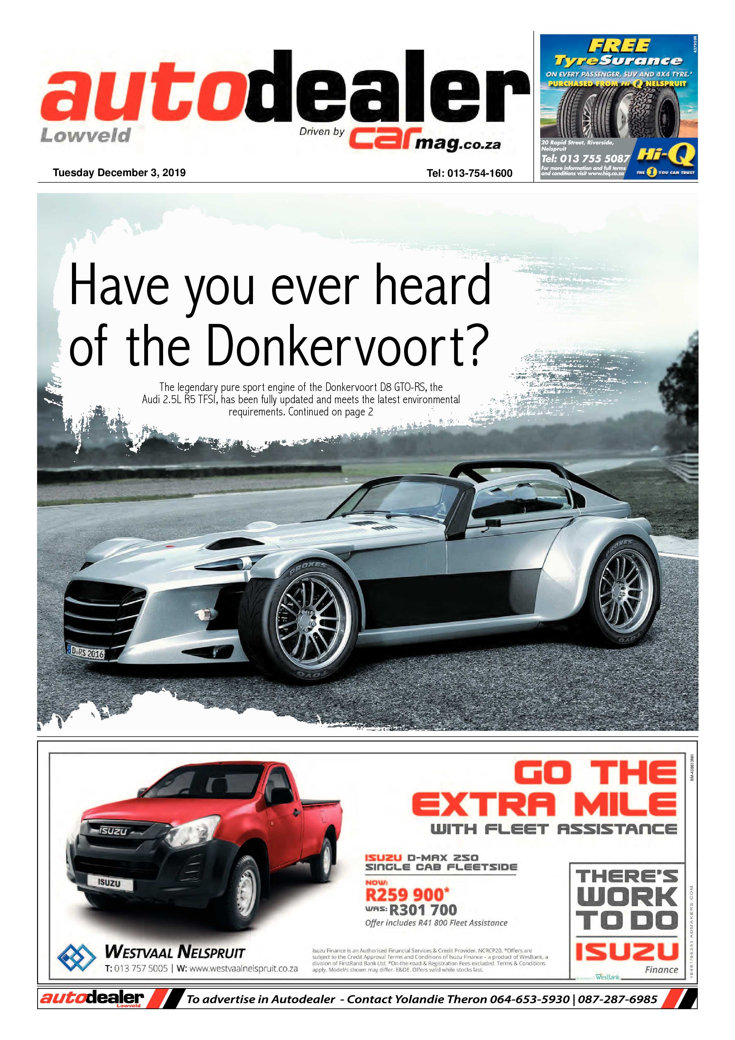 Autodealer 3 December 2019 page 1