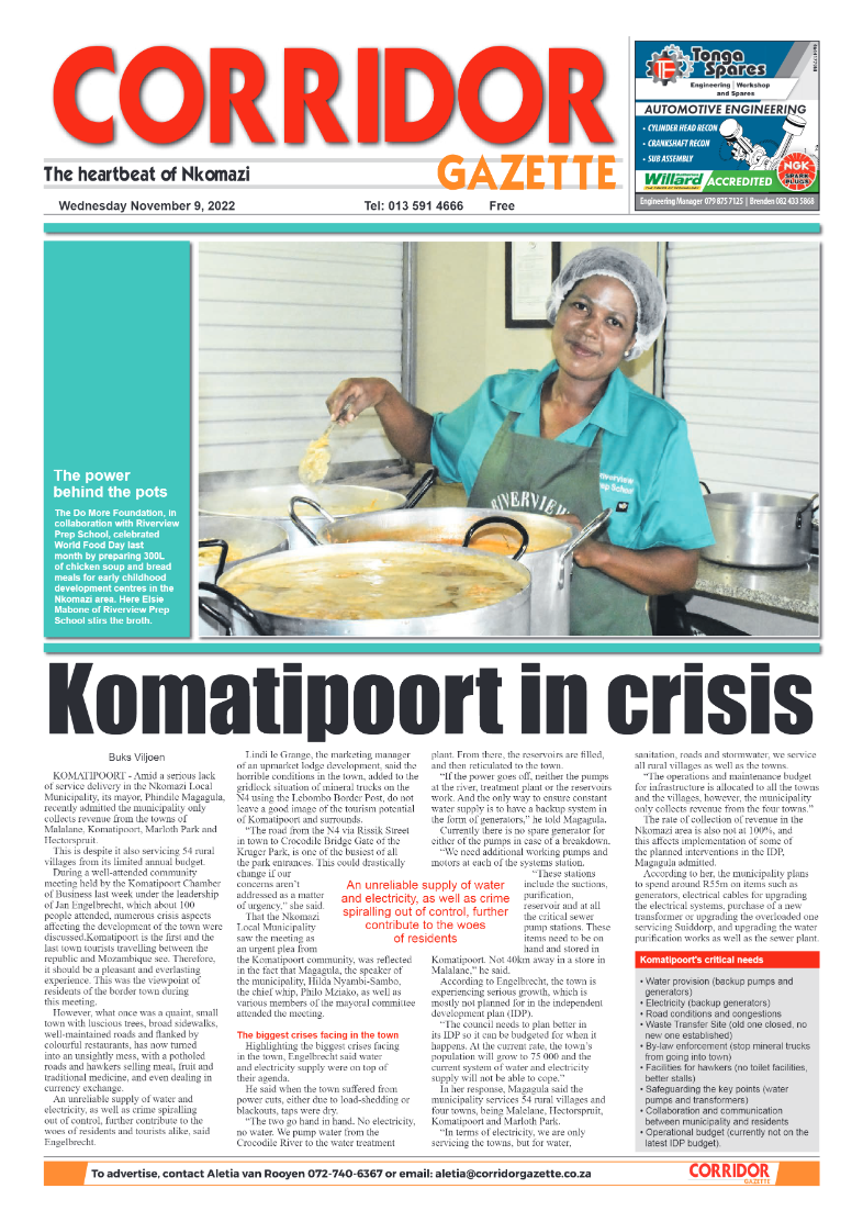 Corridor Gazette page 1