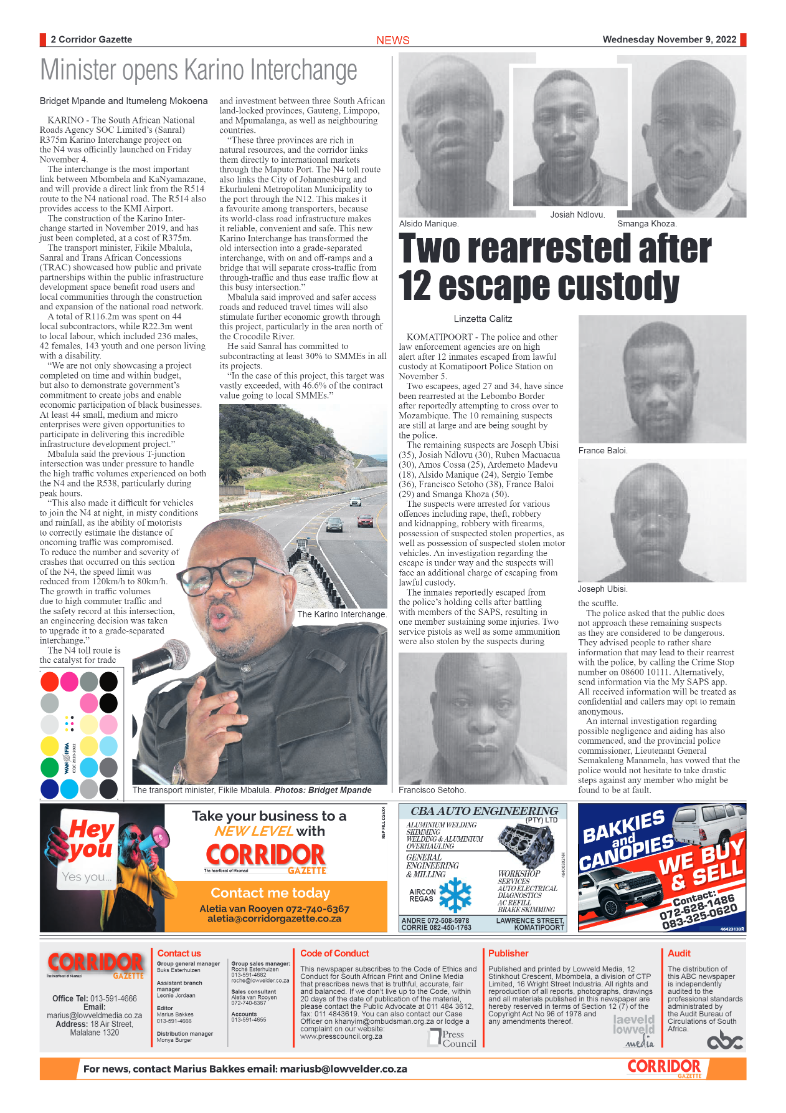 Corridor Gazette page 2