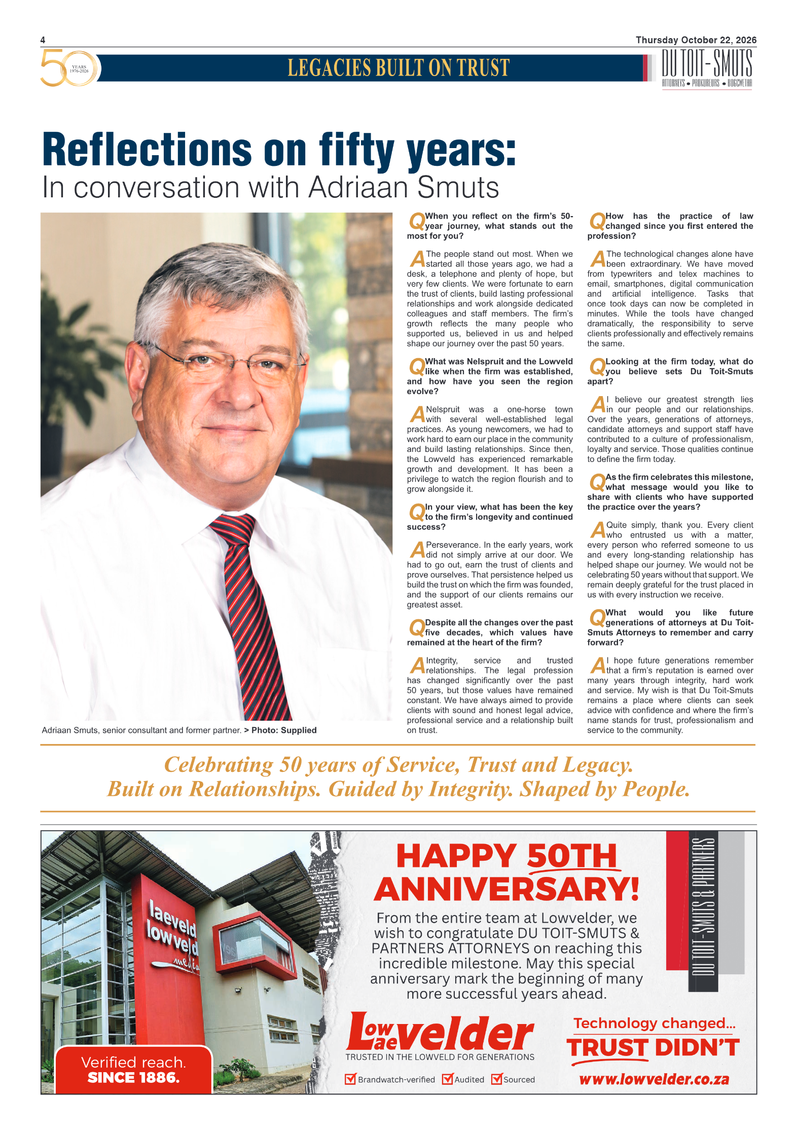 Du Toit-Smuts 50th anniversary page 4