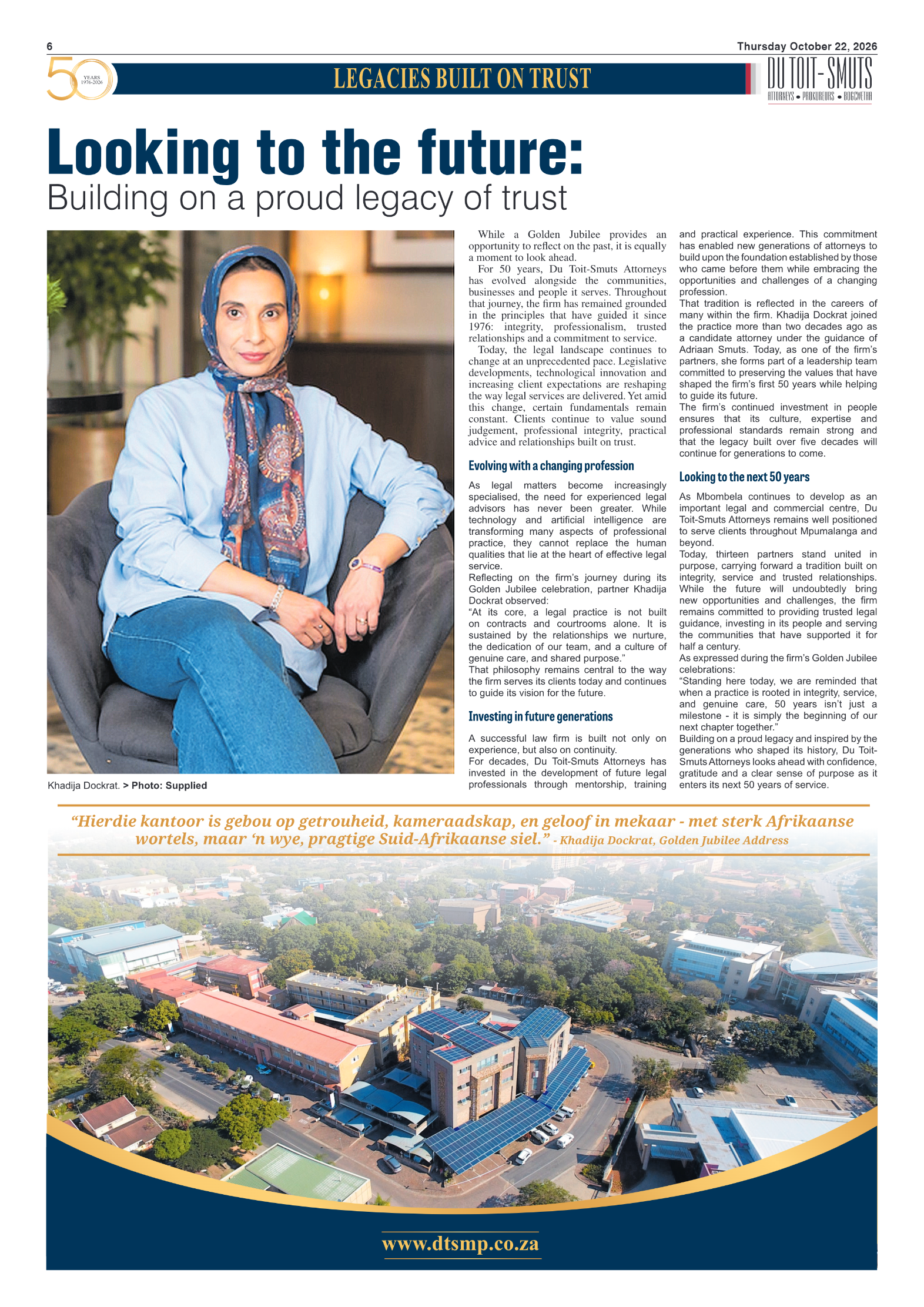 Du Toit-Smuts 50th anniversary page 6