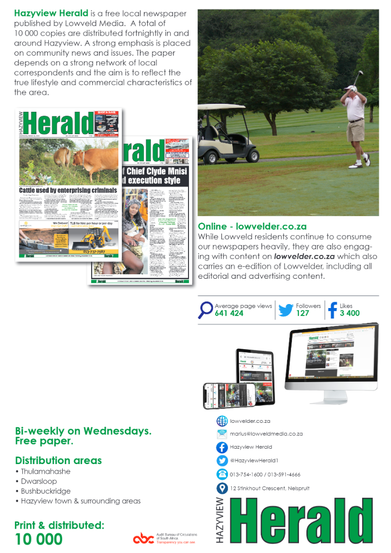 Hazyview Herald Profile page 1