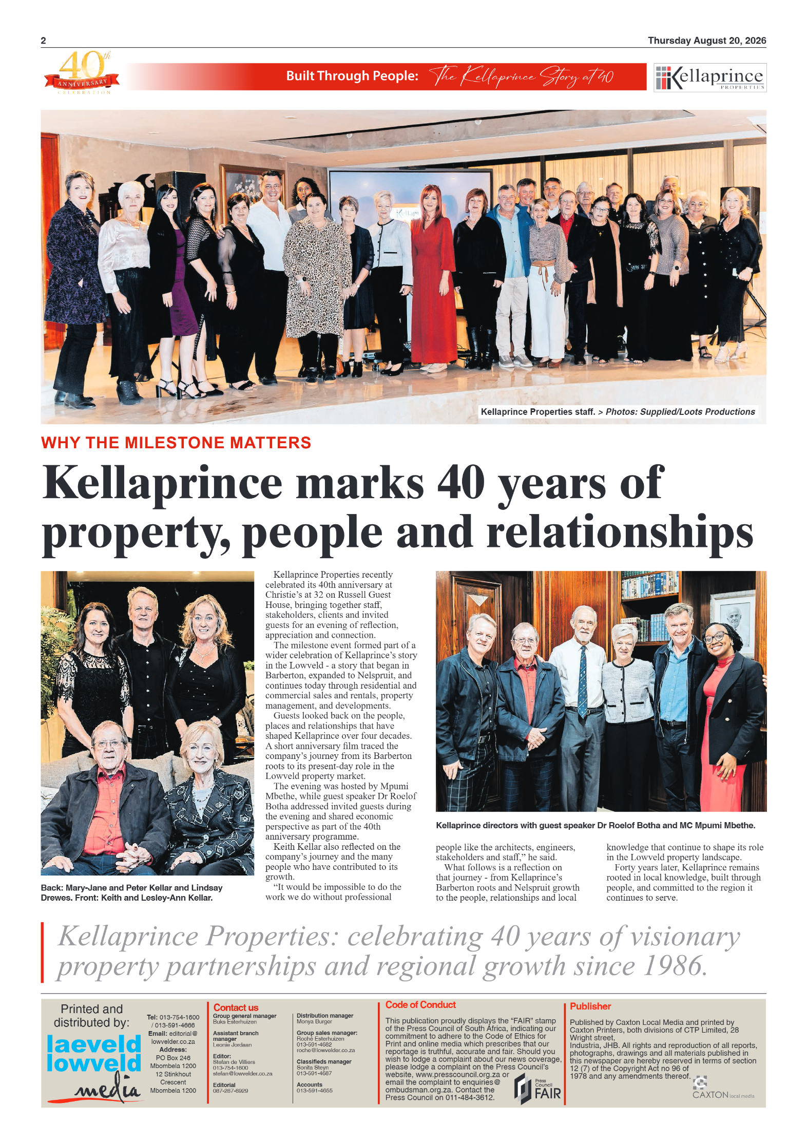 Kellerprince 40 Years Anniversary page 2