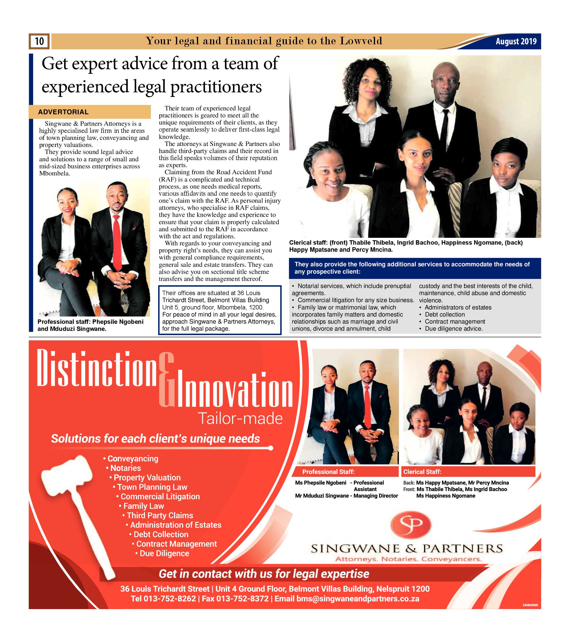 LAW Supplement 2019 page 10