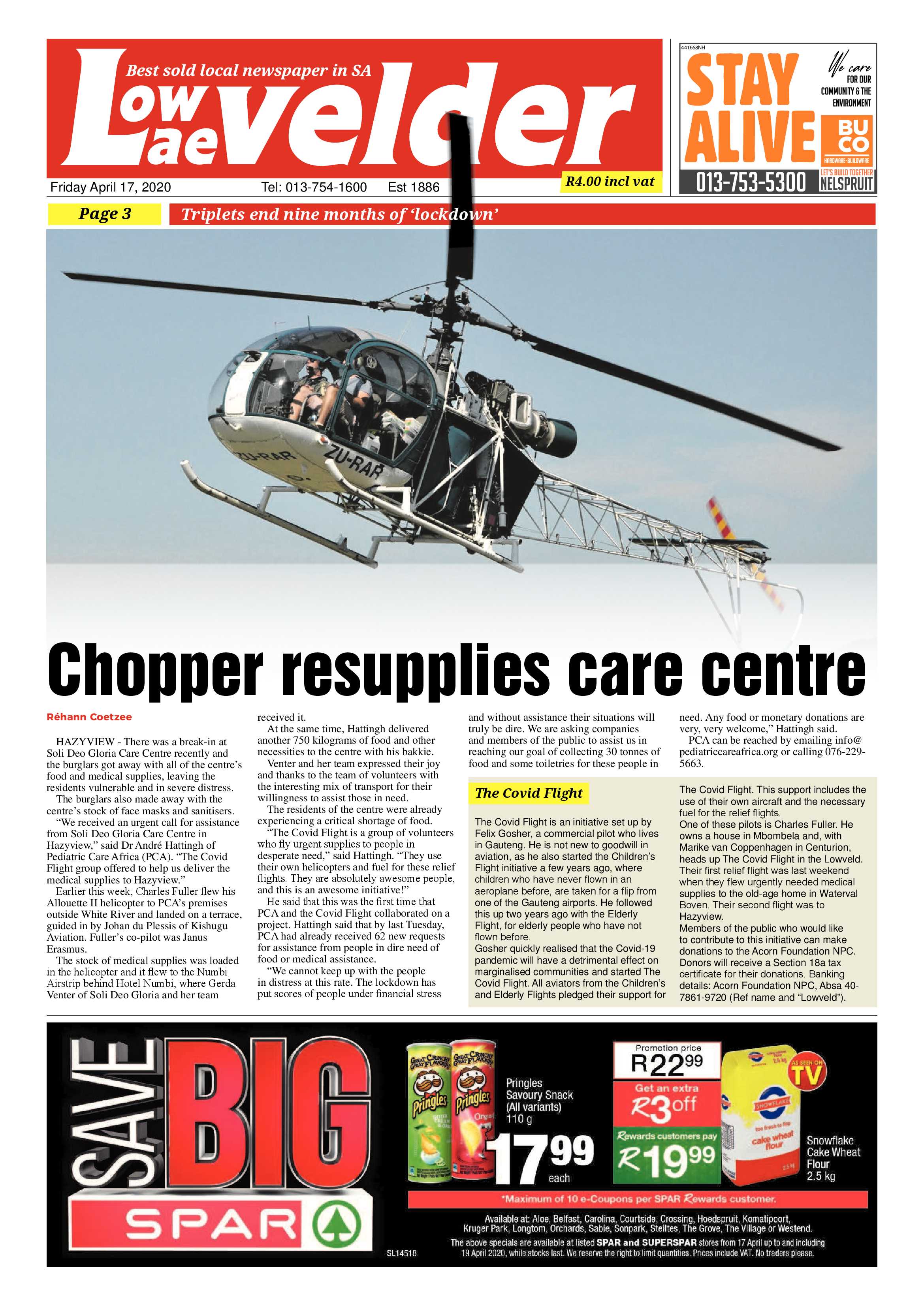 Lowvelder 17 April 2020 page 1
