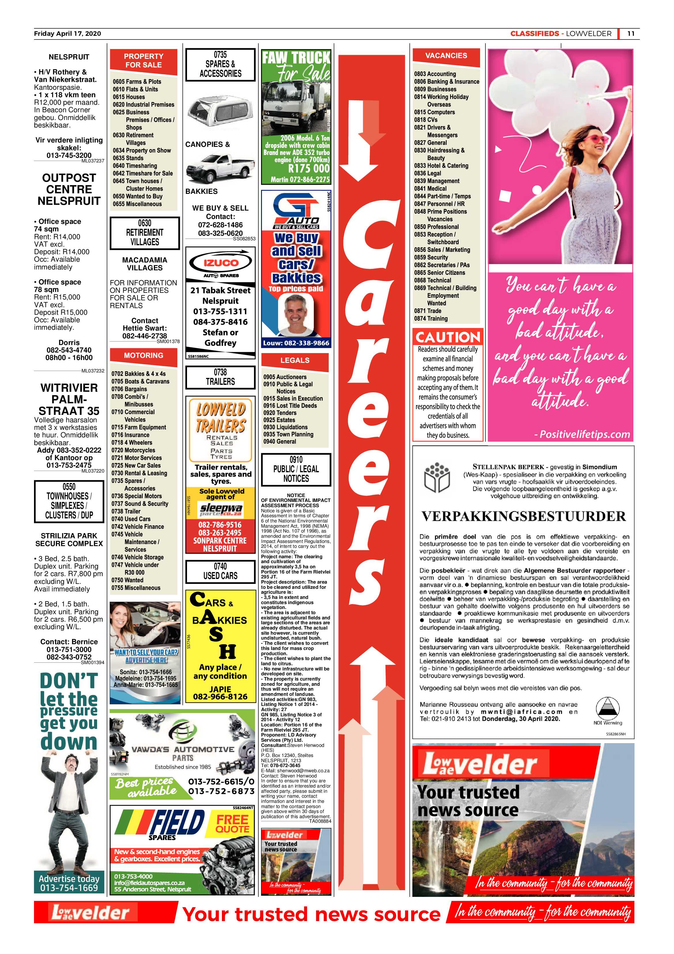 Lowvelder 17 April 2020 page 11