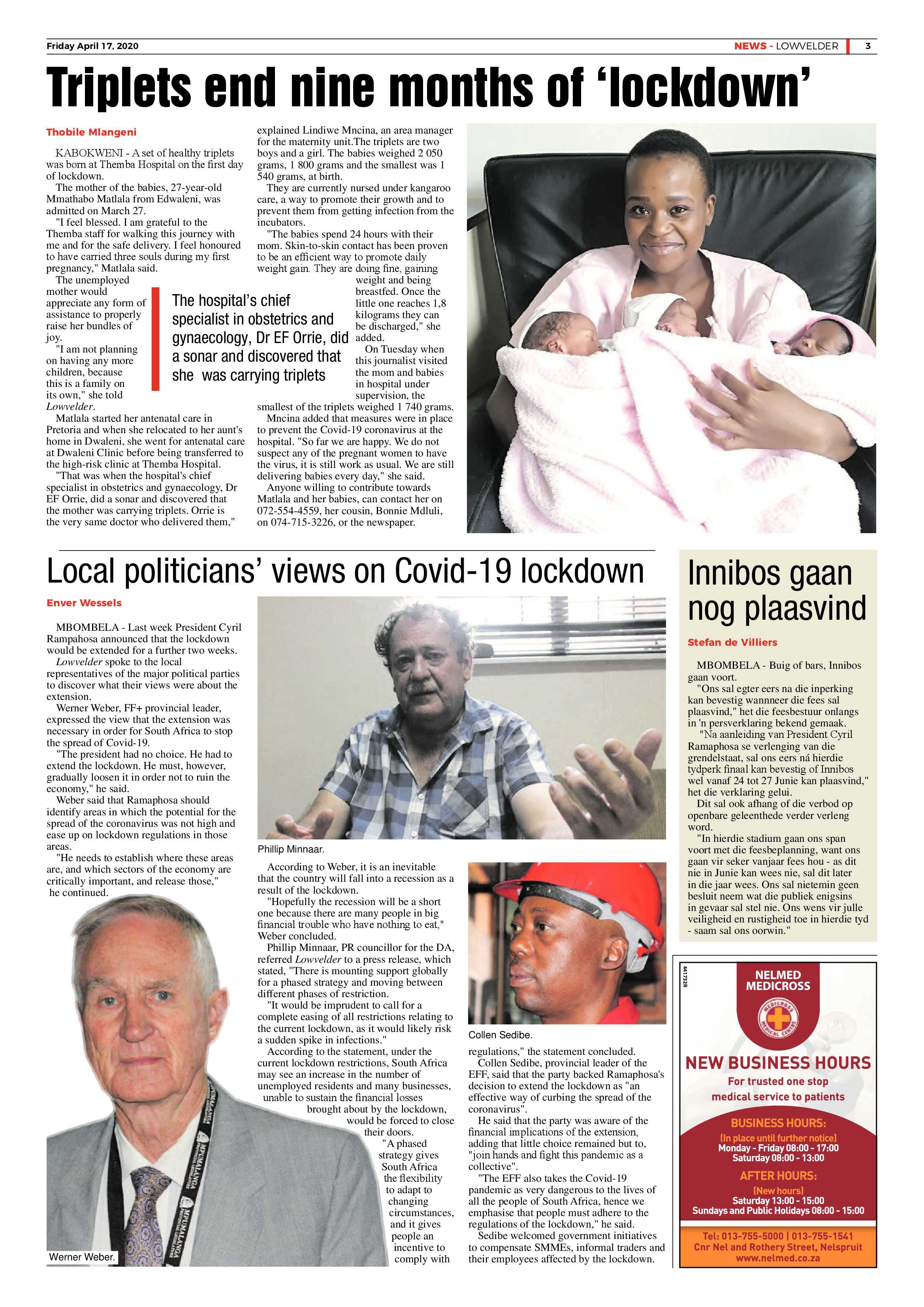 Lowvelder 17 April 2020 page 3