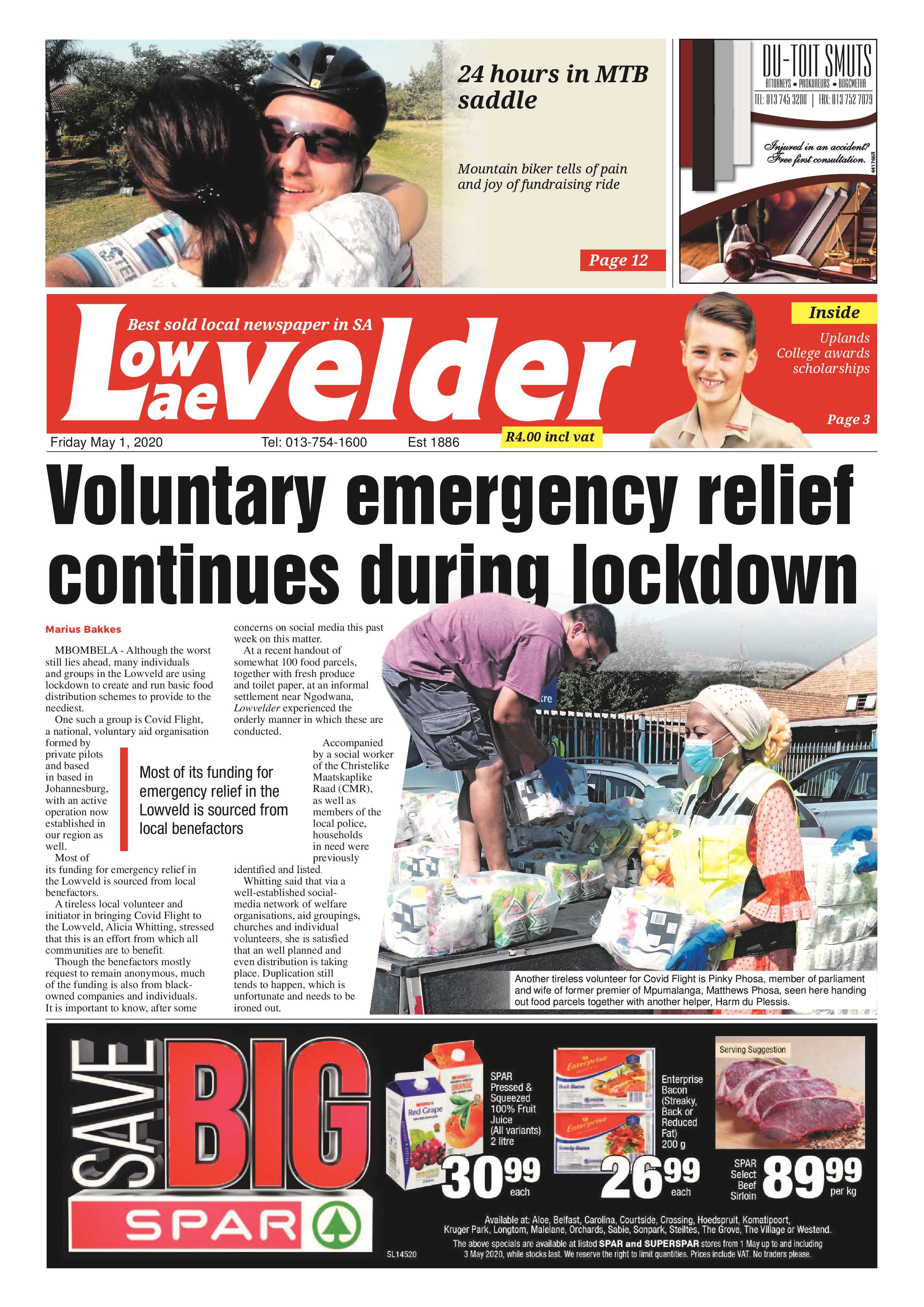 Lowvelder 1 May 2020 page 1