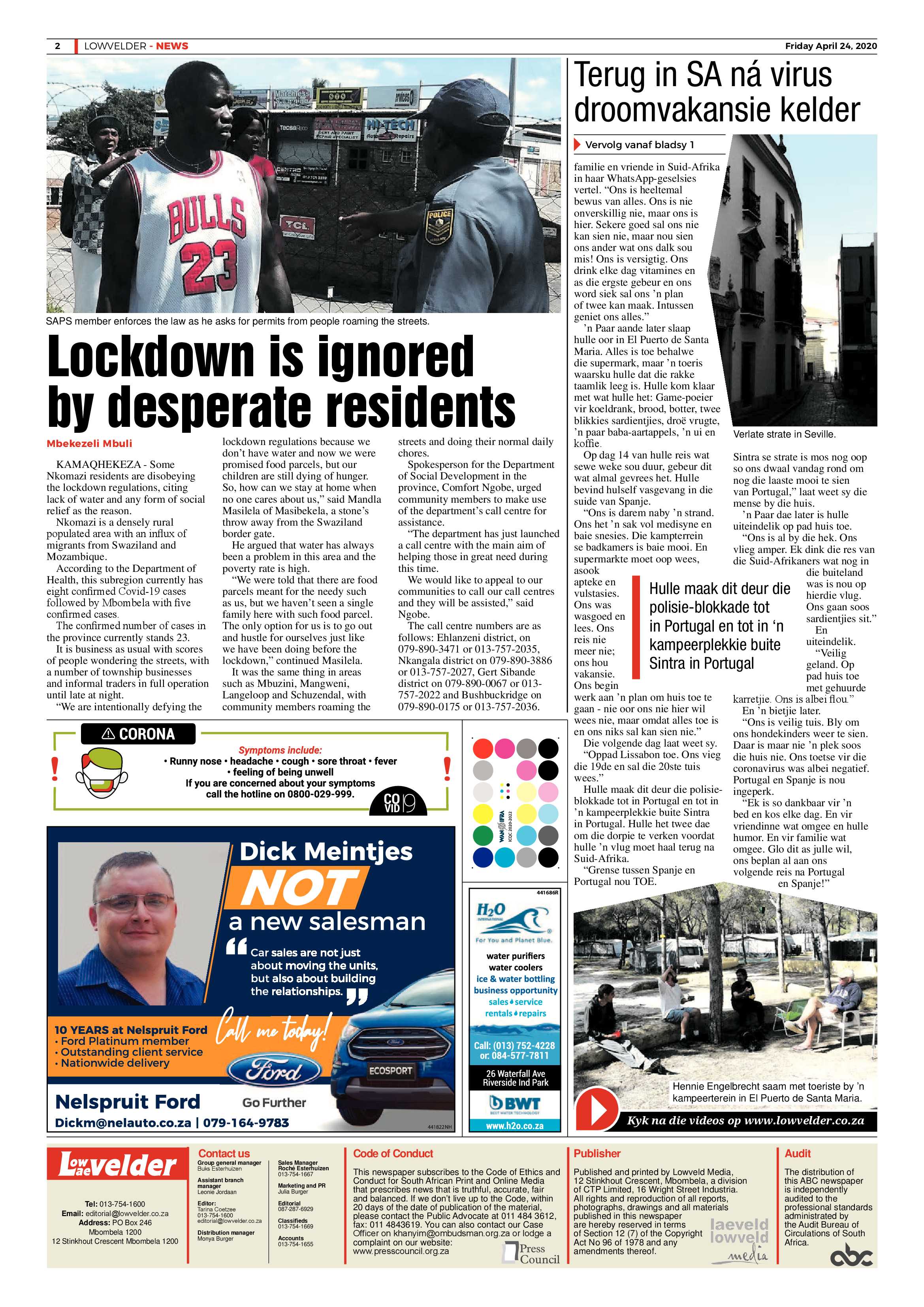 Lowvelder 24 April 2020 page 2