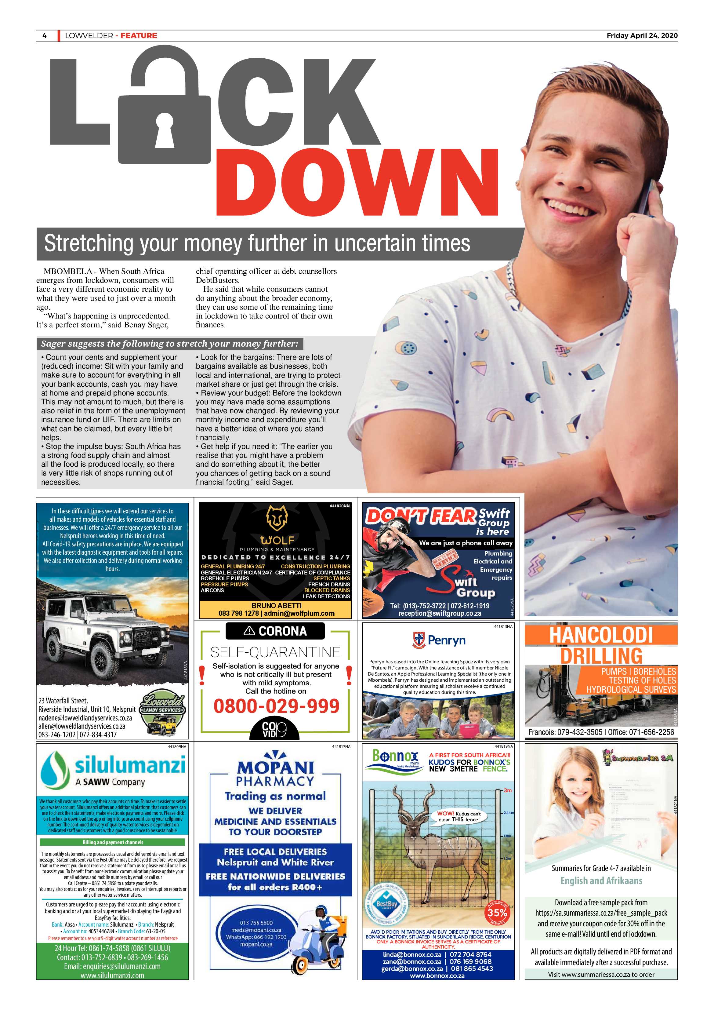 Lowvelder 24 April 2020 page 4