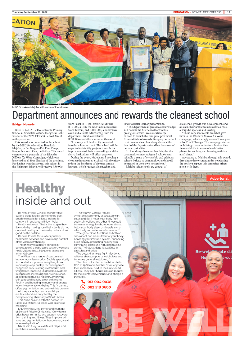 Lowvelder Express 29 September 2022 page 13