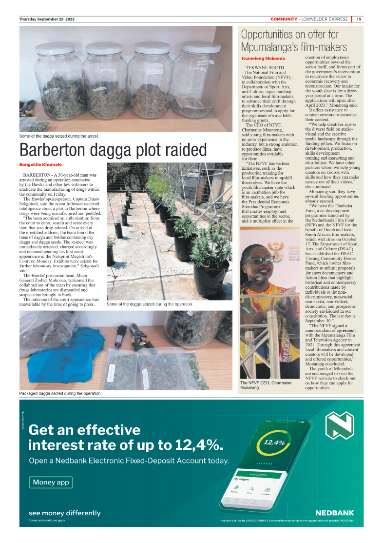 Lowvelder Express 29 September 2022 page 15
