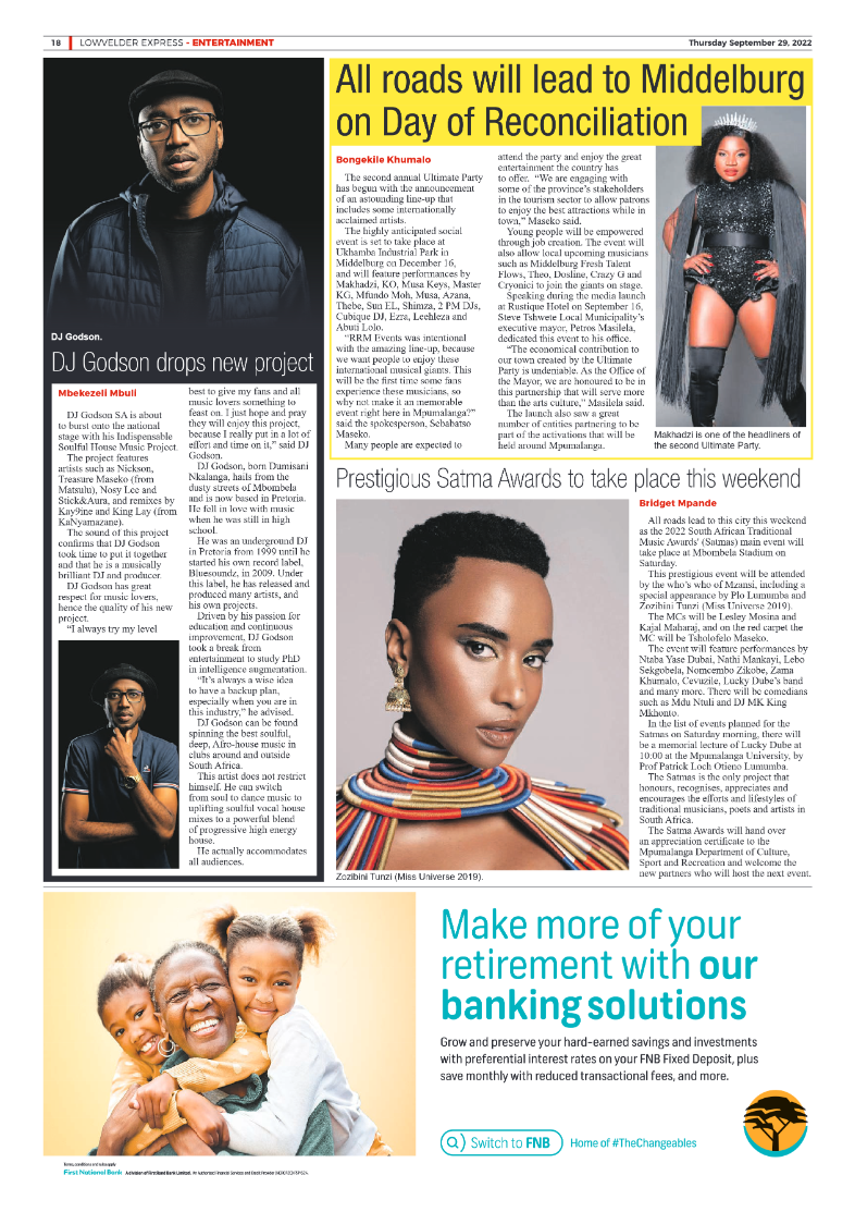 Lowvelder Express 29 September 2022 page 18