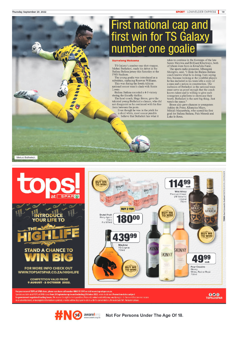 Lowvelder Express 29 September 2022 page 19