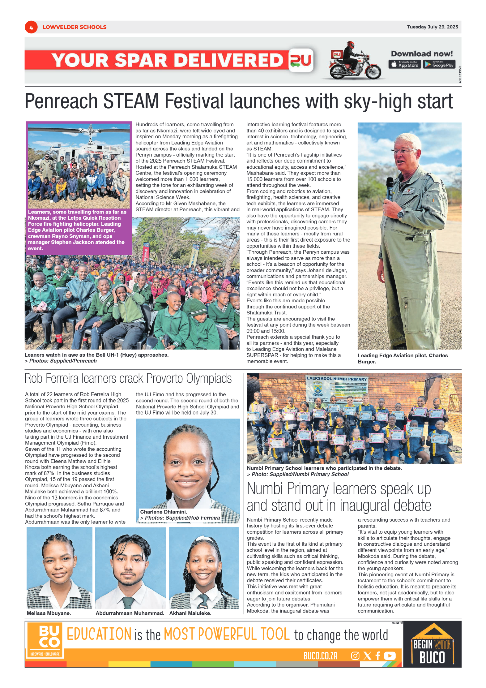 Lowvelder SCHOOLS 29 July 2025 page 4