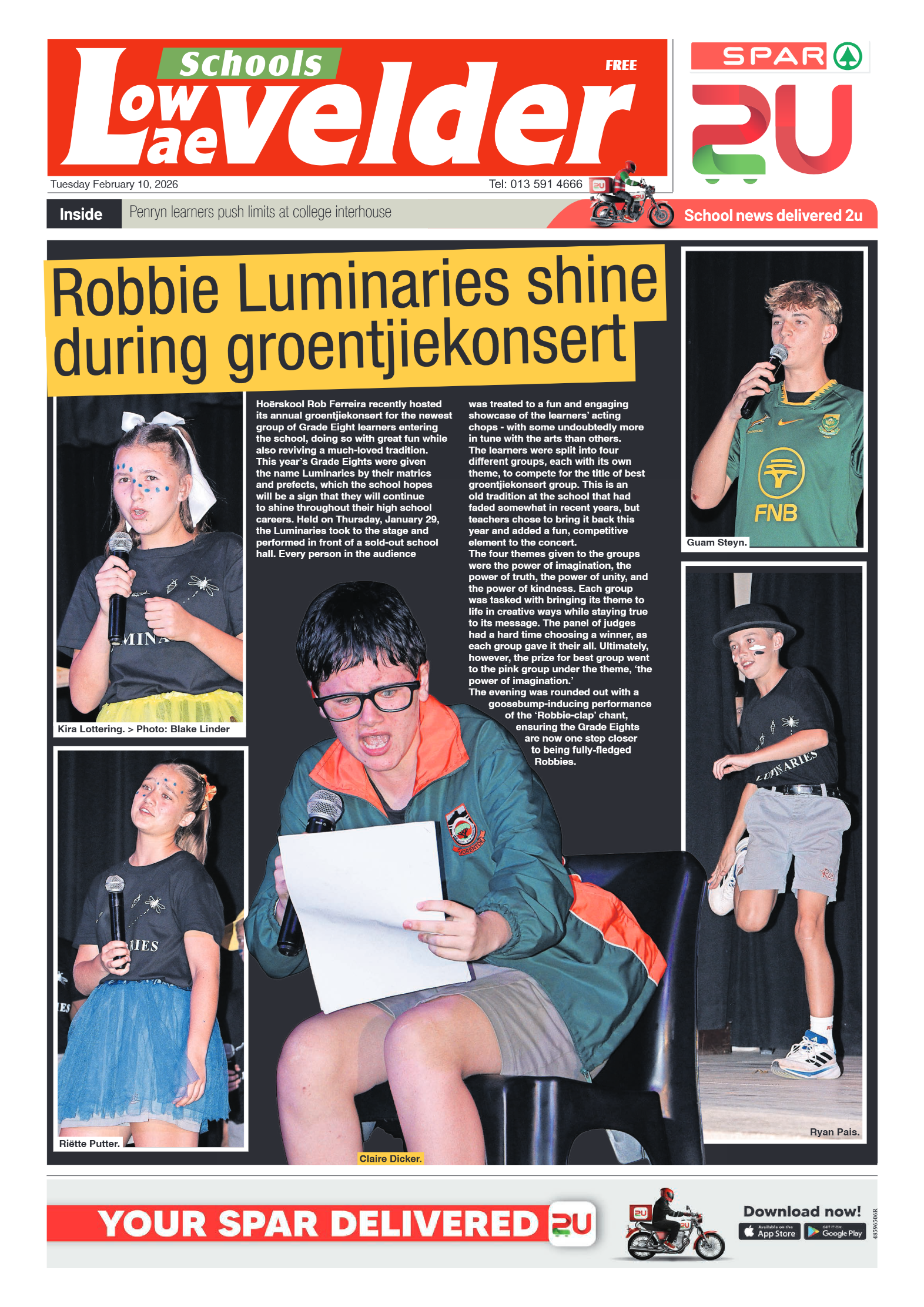 Lowvelder Schools 10 February 2026 page 1