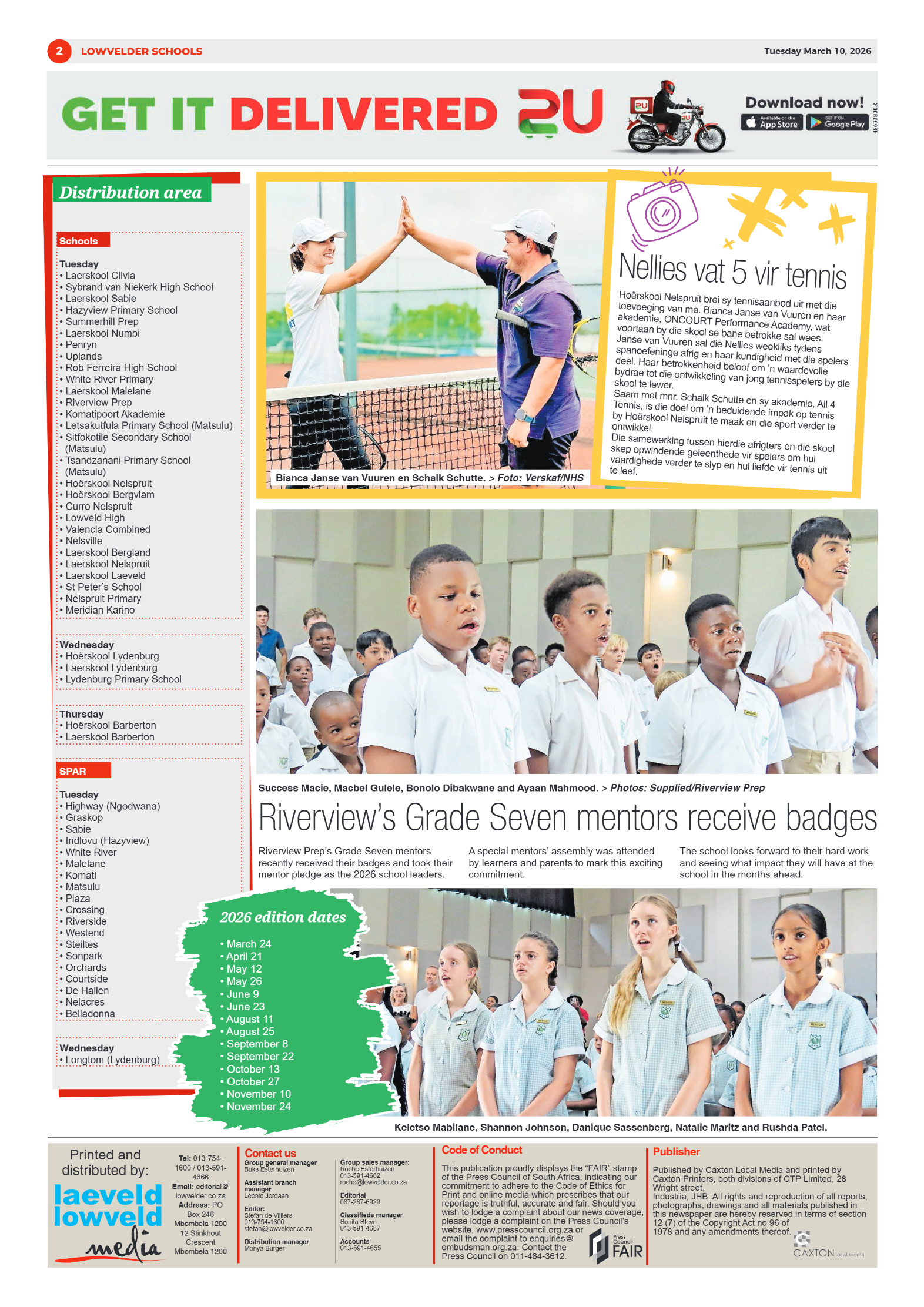 Lowvelder Schools 10 March 2026 page 2