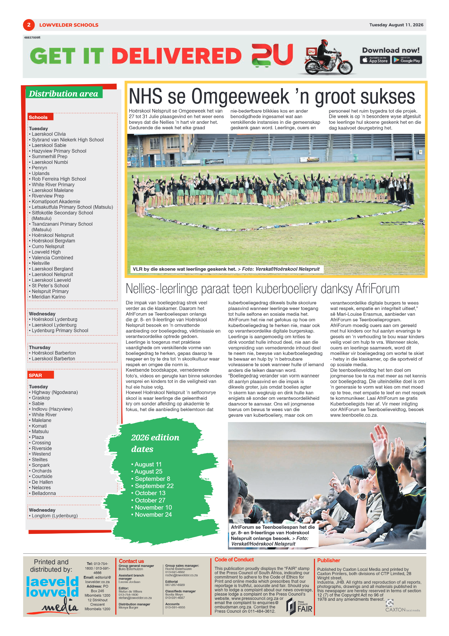Lowvelder Schools 11 August 2026 page 2