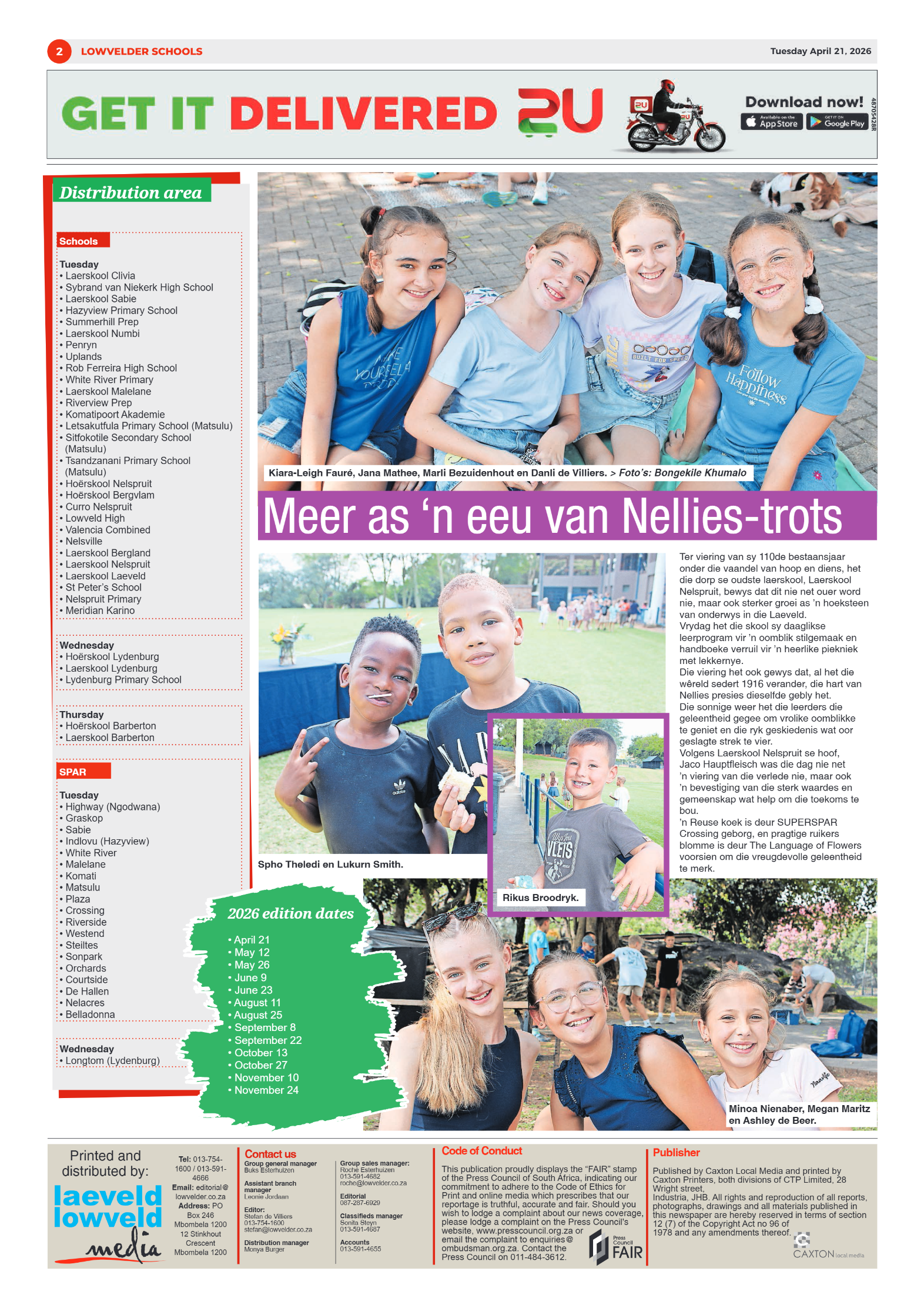 Lowvelder Schools 21 April 2026 page 2