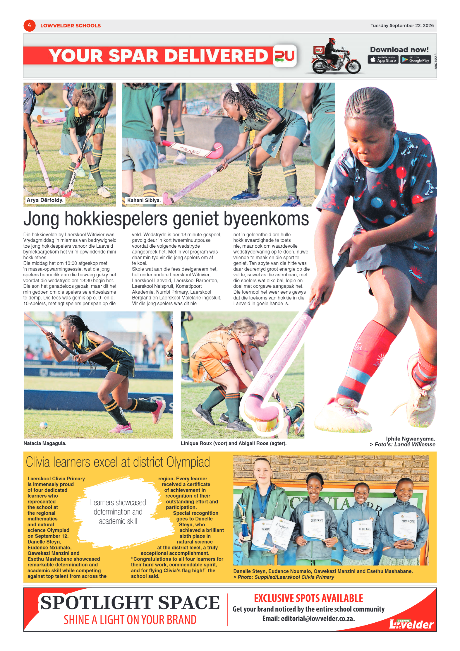 Lowvelder Schools 22 September 2026 page 4