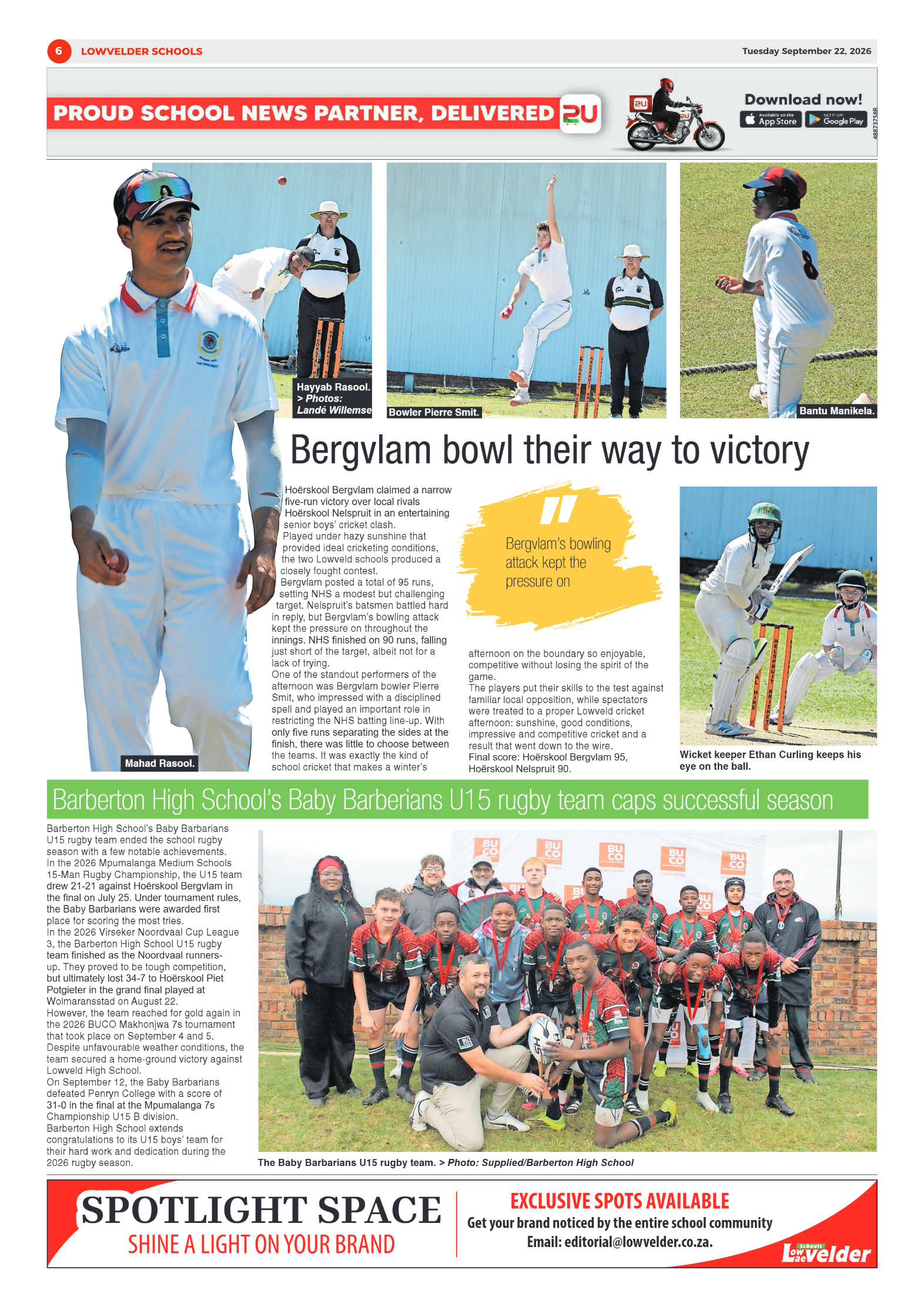 Lowvelder Schools 22 September 2026 page 6