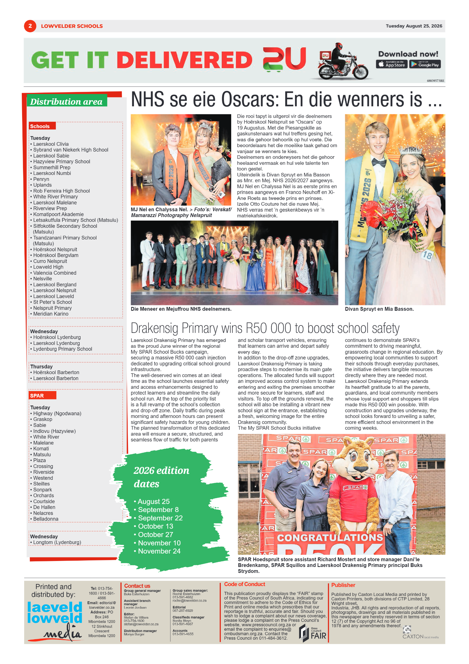 Lowvelder Schools 25 August 2026 page 2