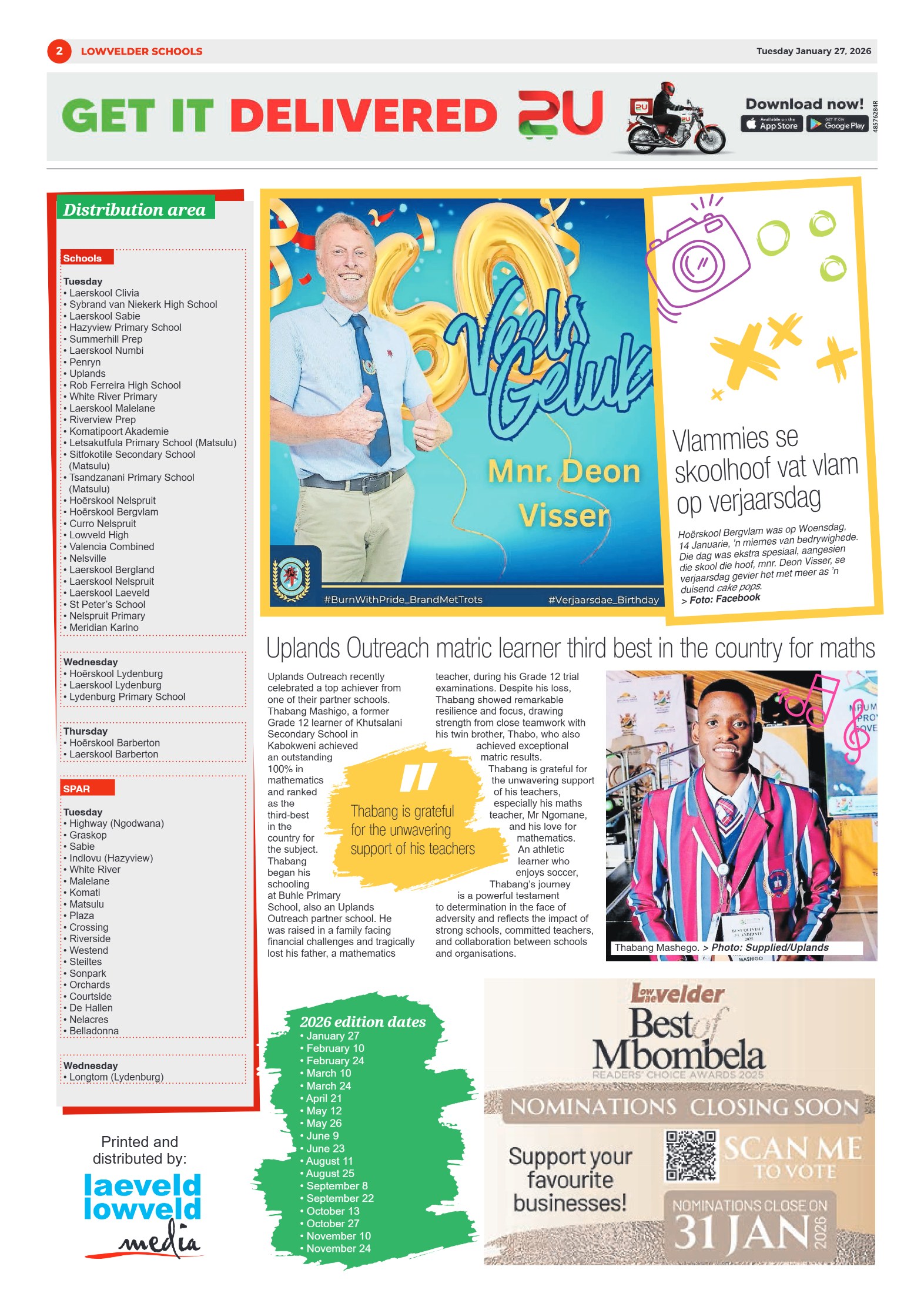 Lowvelder Schools 27 January 2026 page 2