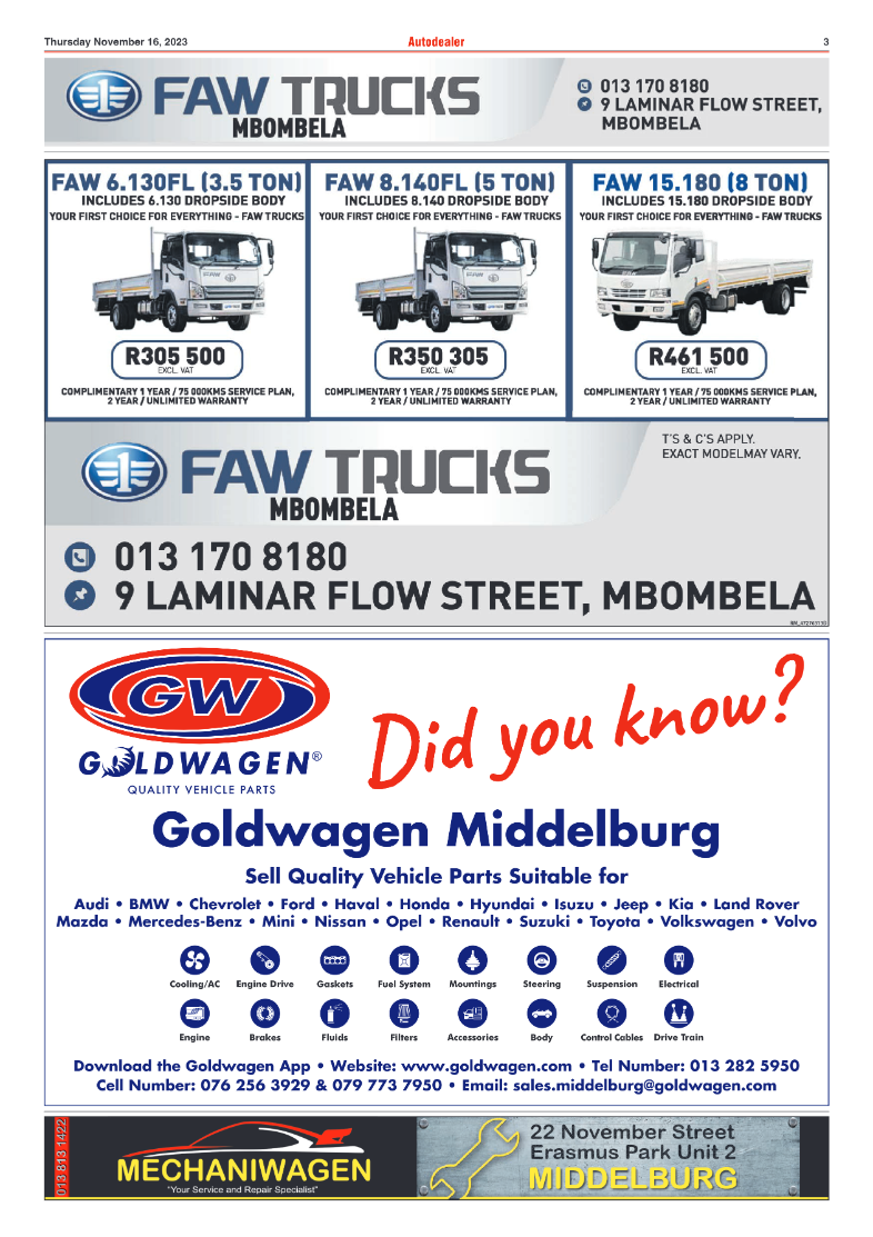 Motoring 16 November 2023 page 3