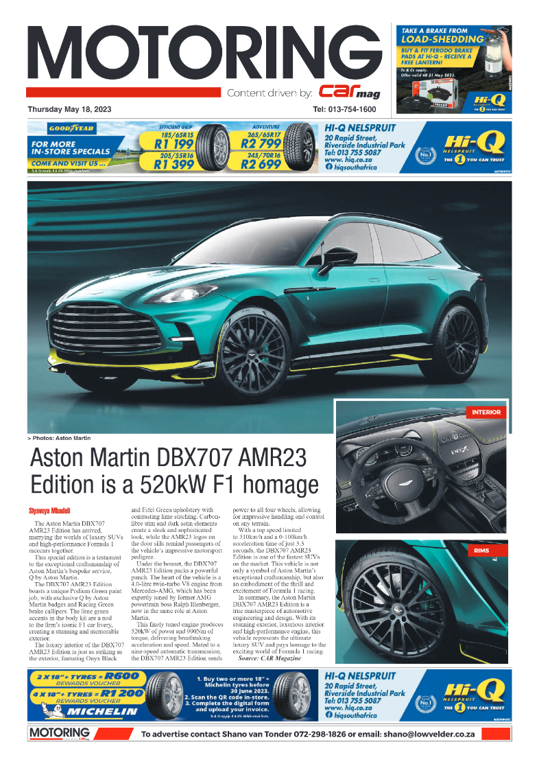 Motoring 18 May 2023 page 1