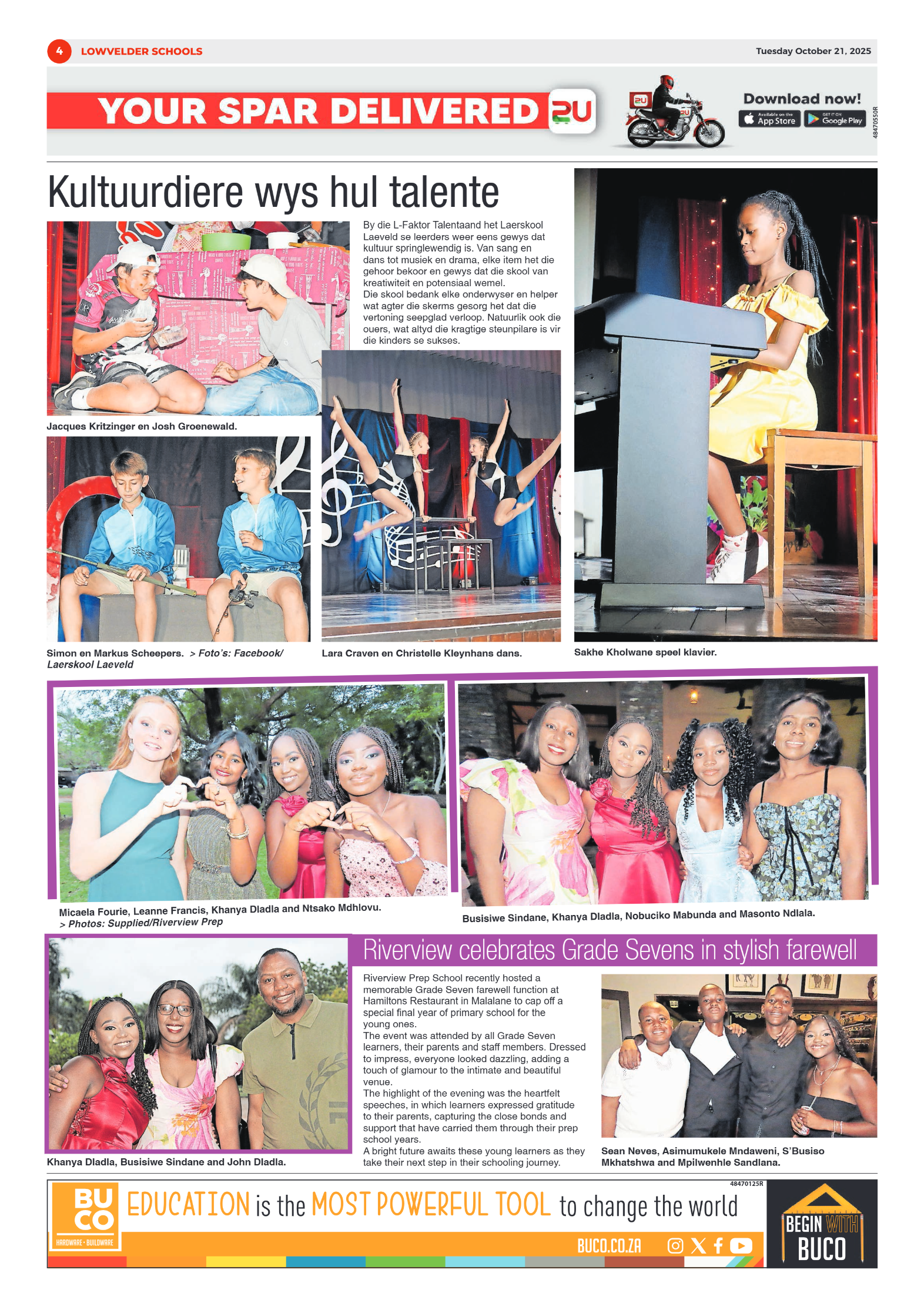 School Newspaper 21 October 2025 page 4