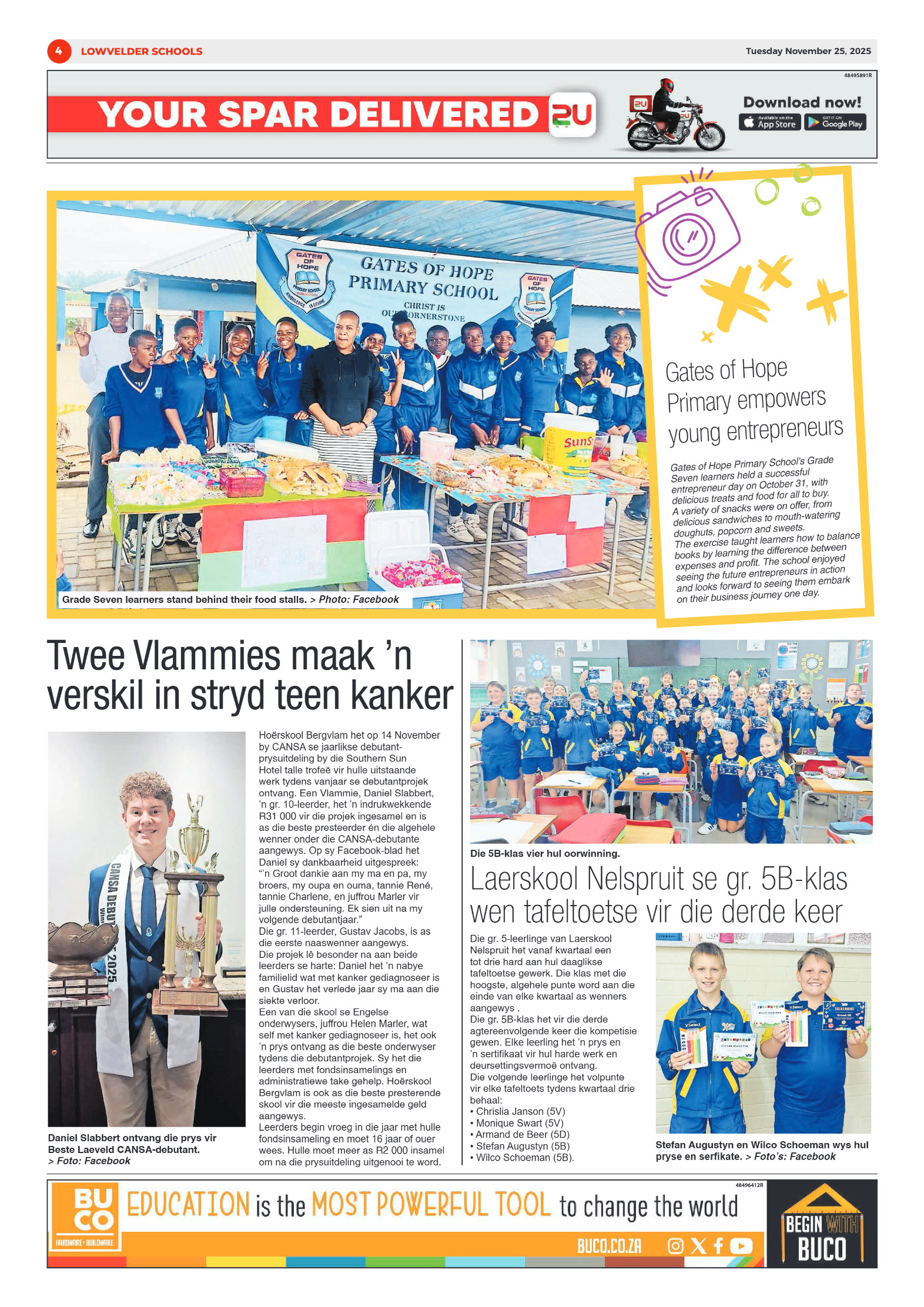 School Newspaper 25 November 2025 page 4