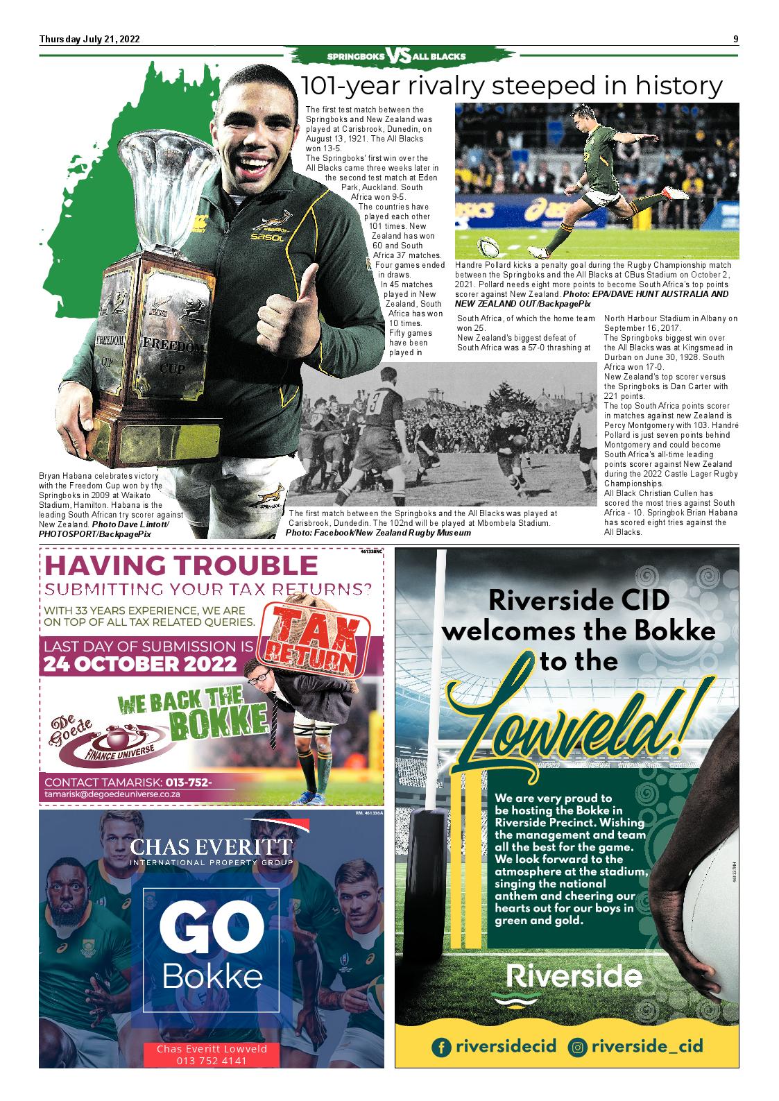 Springbok VS All Blacks page 9