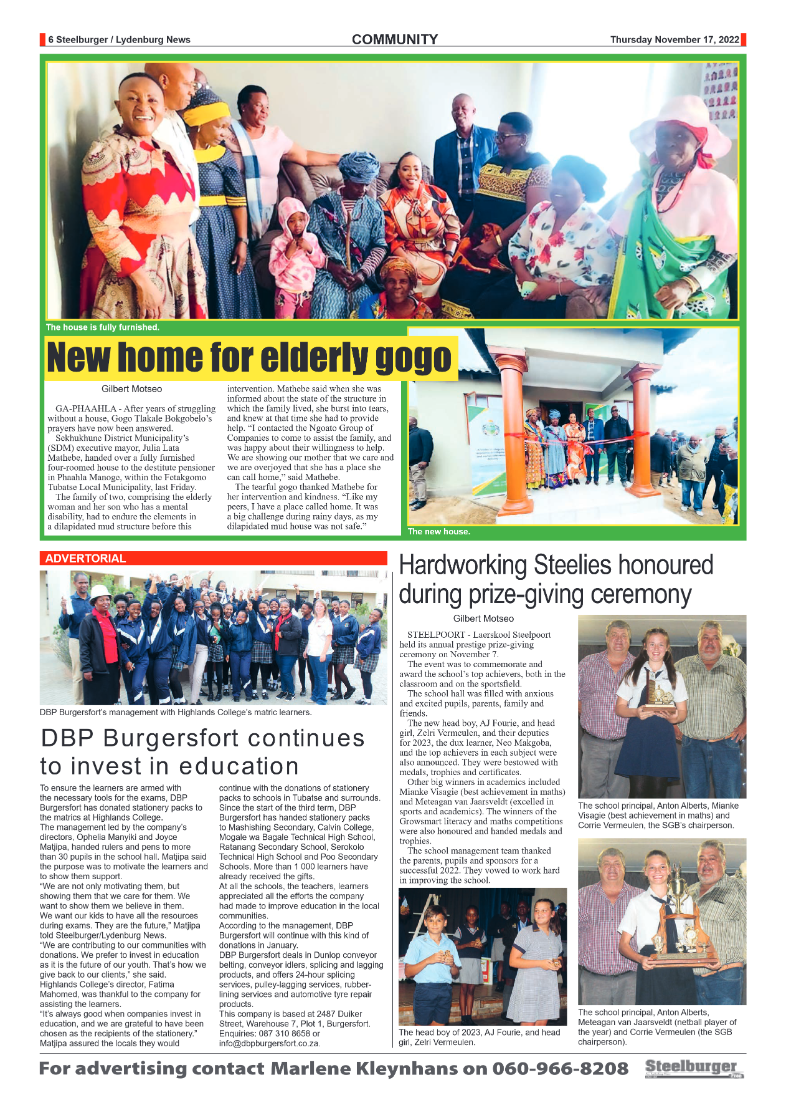 Steelburger News 17 November 2022 page 6