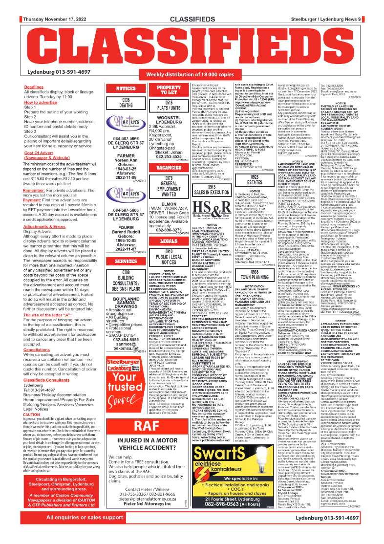 Steelburger News 17 November 2022 page 9