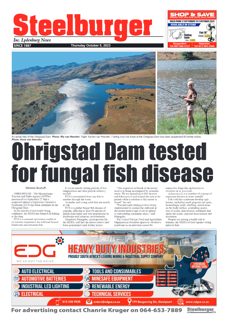 Steelburger News 5 October 2023 page 1