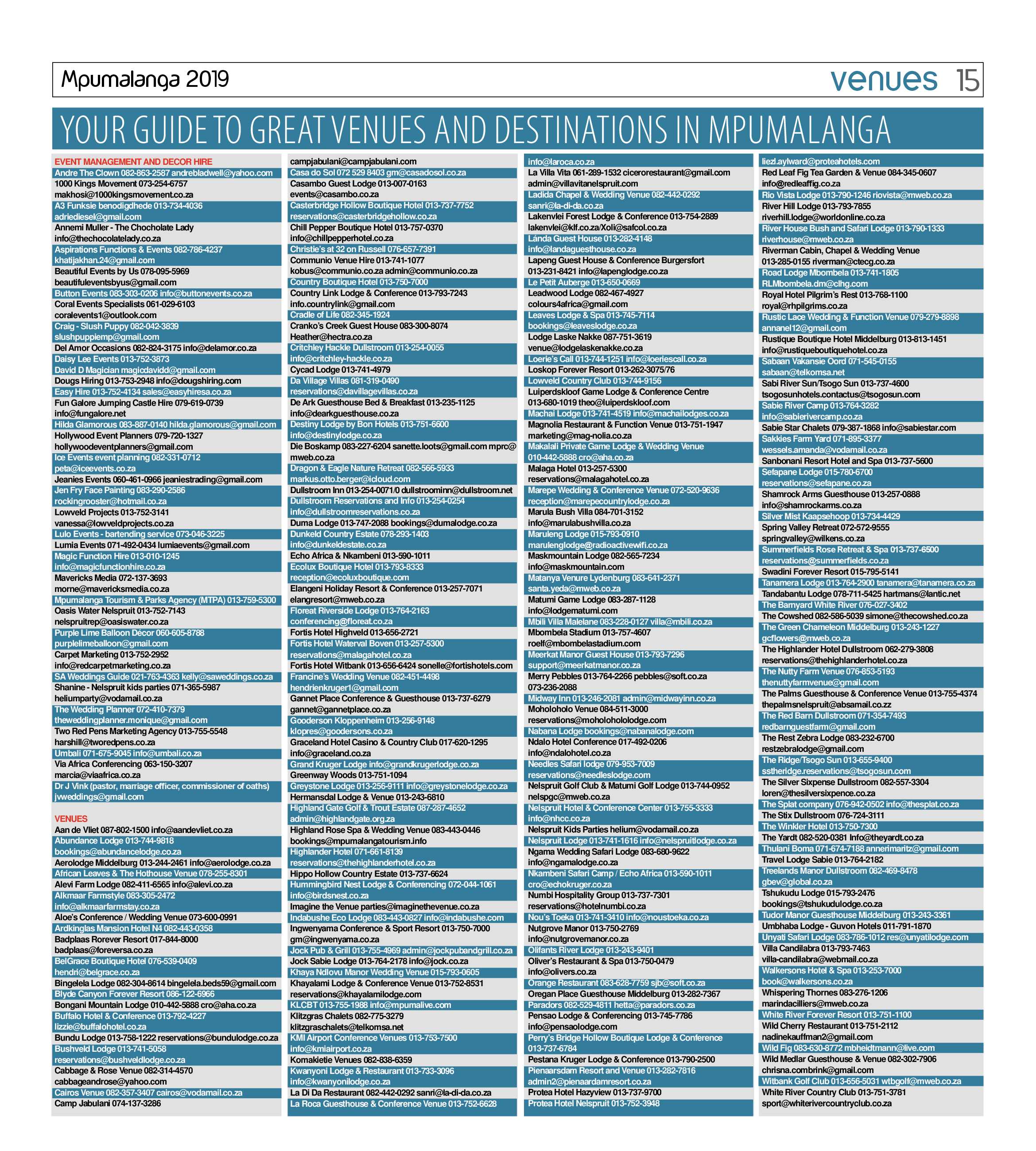Venue Guide 2019 page 15