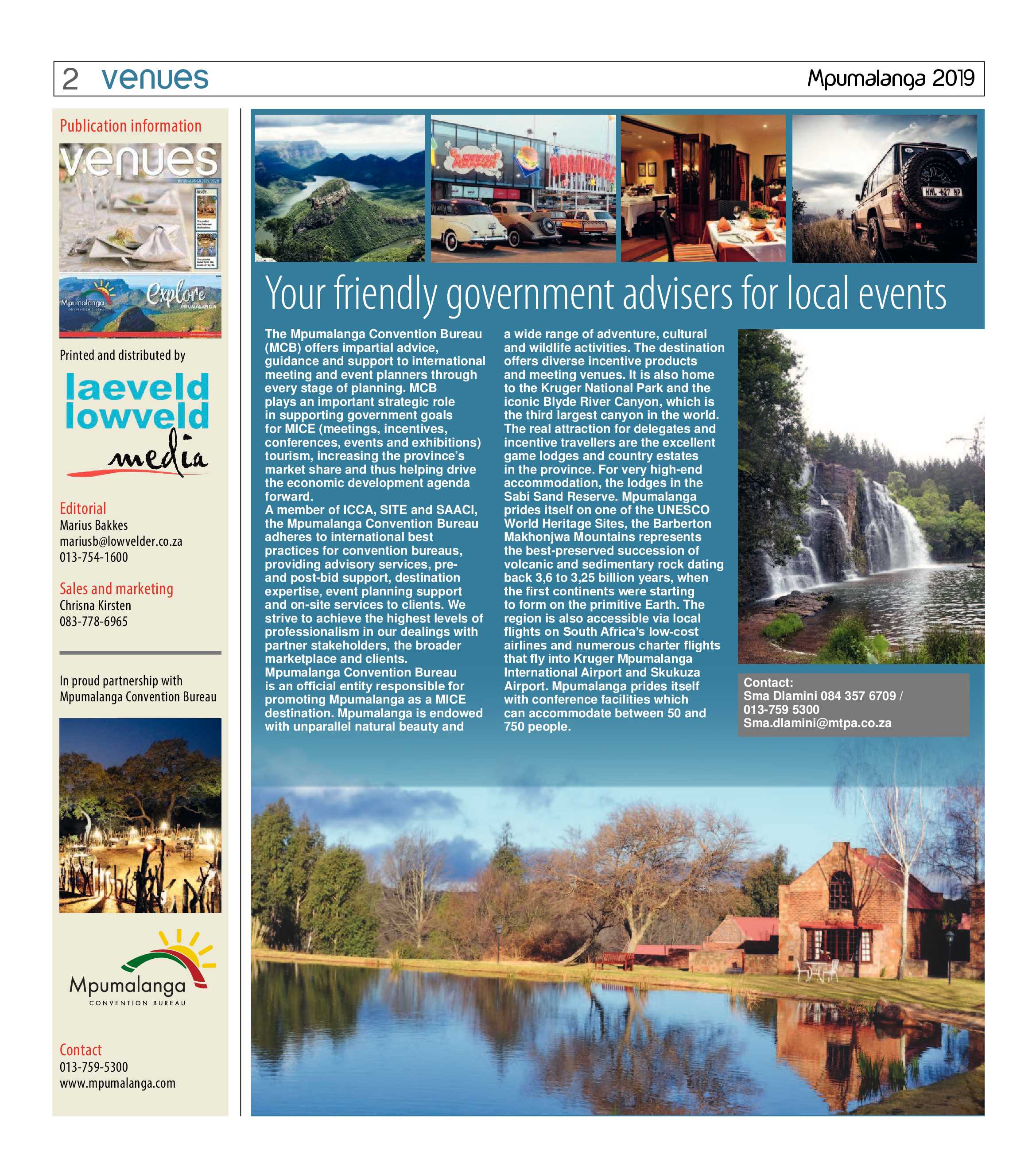 Venue Guide 2019 page 2