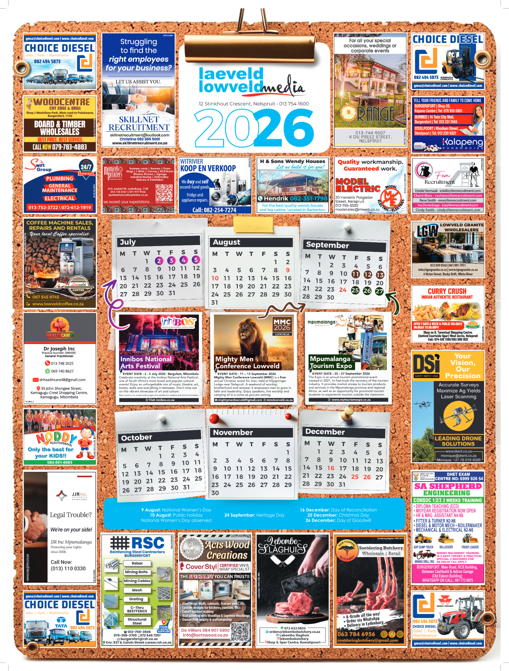 Lowvelder 2026 Calendar page 2